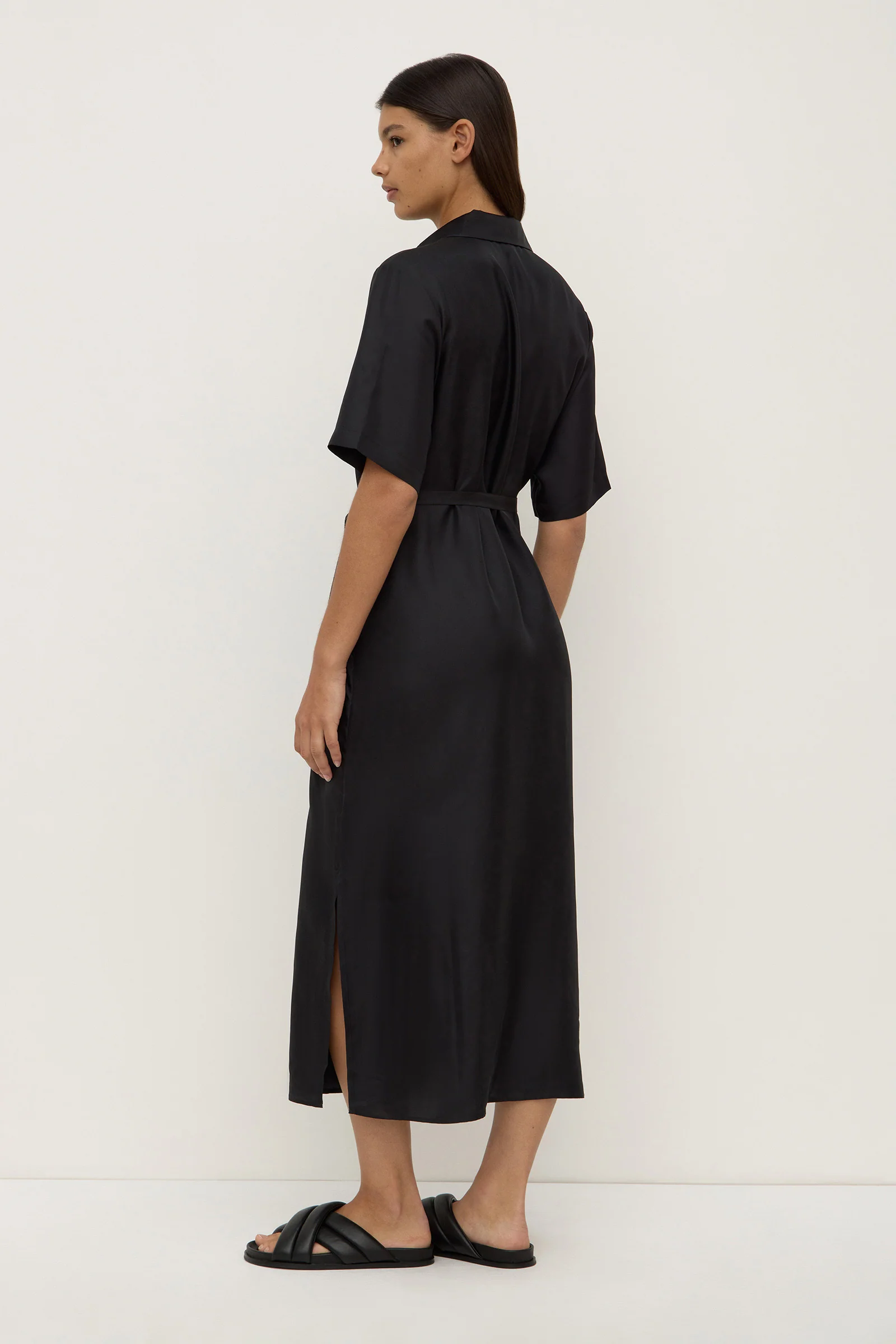 Amelie Silk Shirt Dress - Image 4