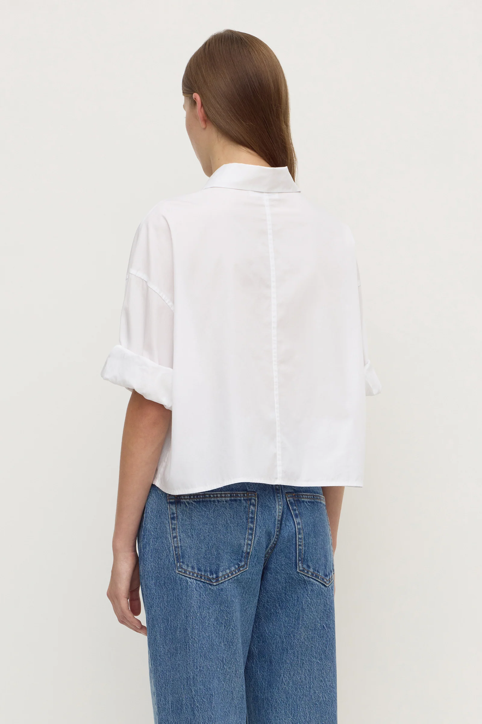 Aurora Cropped Poplin Shirt - Image 6