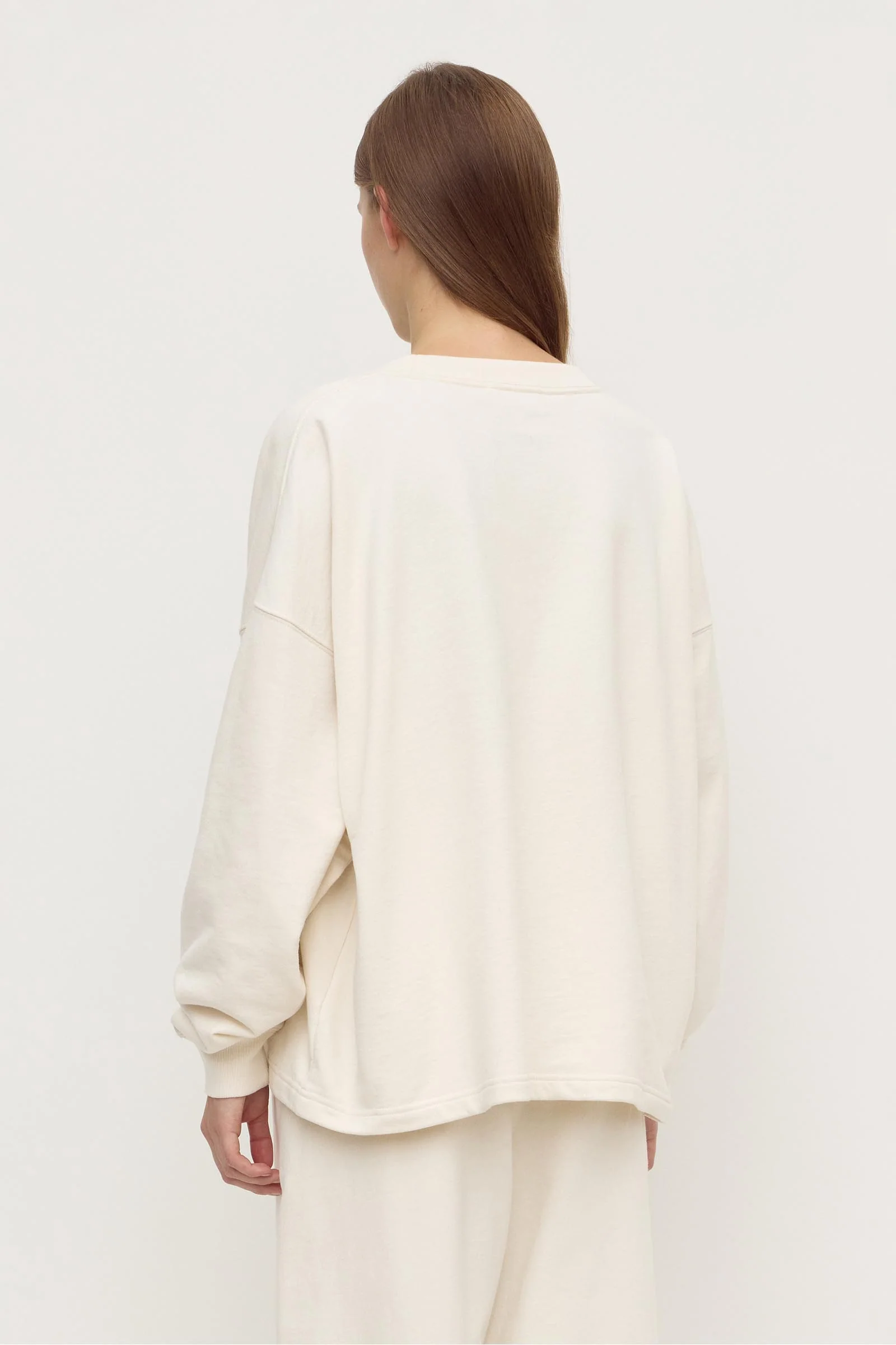 Brushed Cotton Lounge Sweater - Image 6