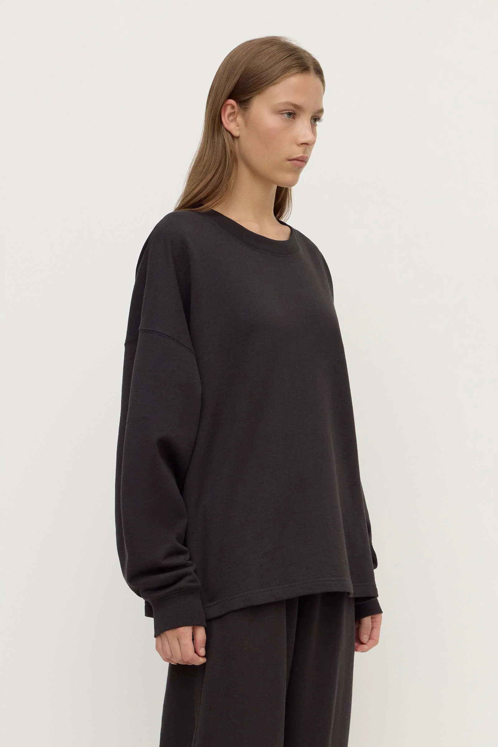 Brushed Cotton Lounge Sweater - Image 5