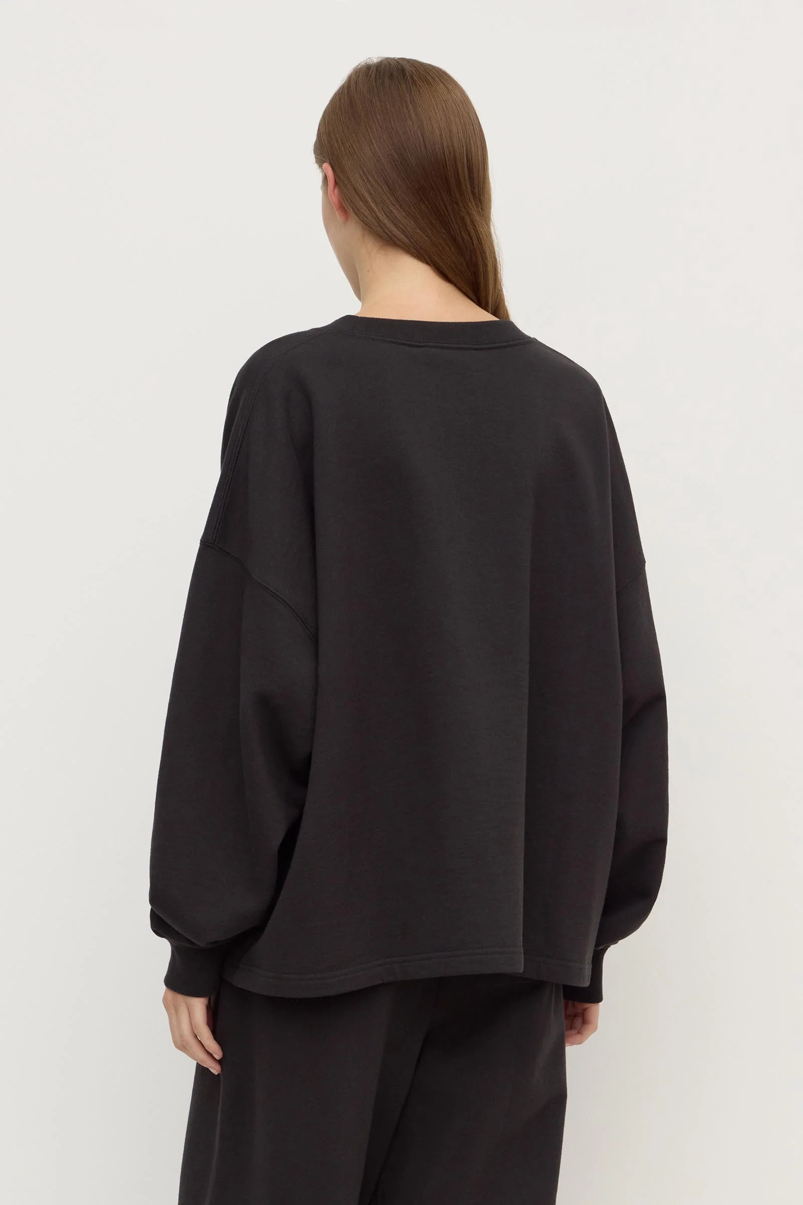 Brushed Cotton Lounge Sweater - Image 6
