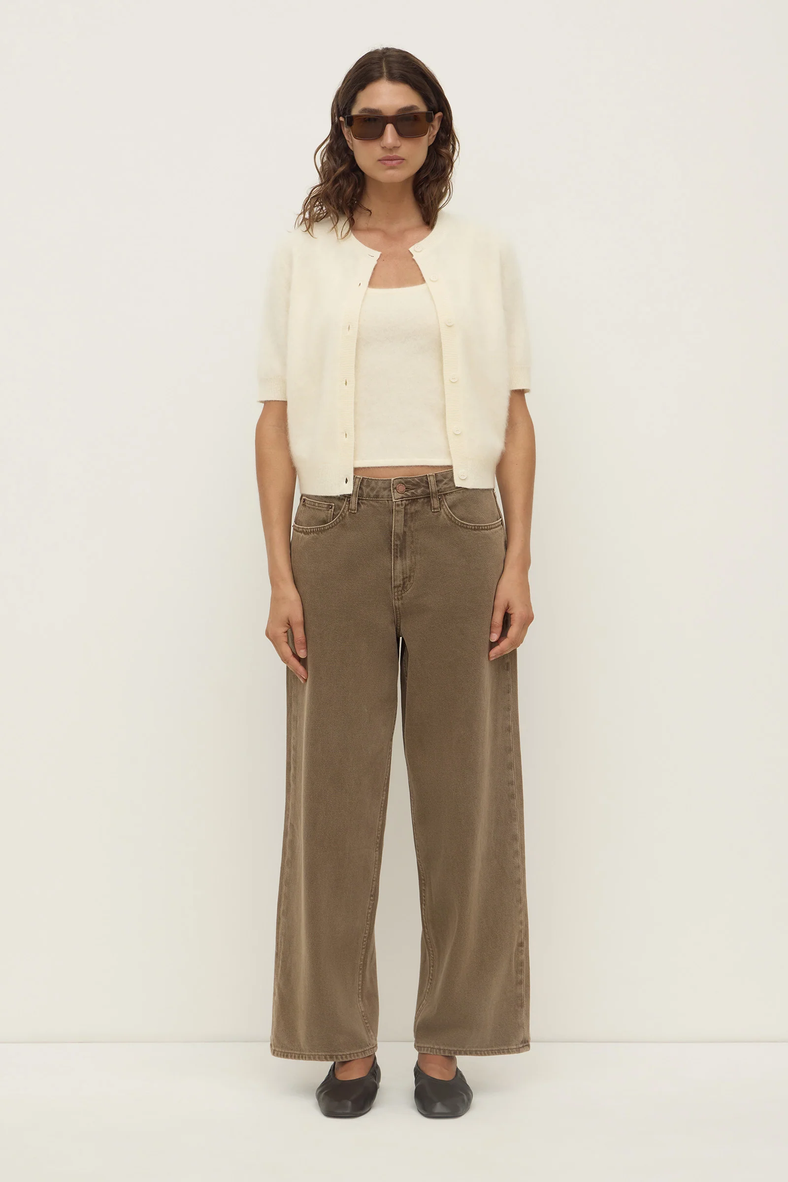 Carina Merino Wool Short Sleeve Cardigan - Image 3