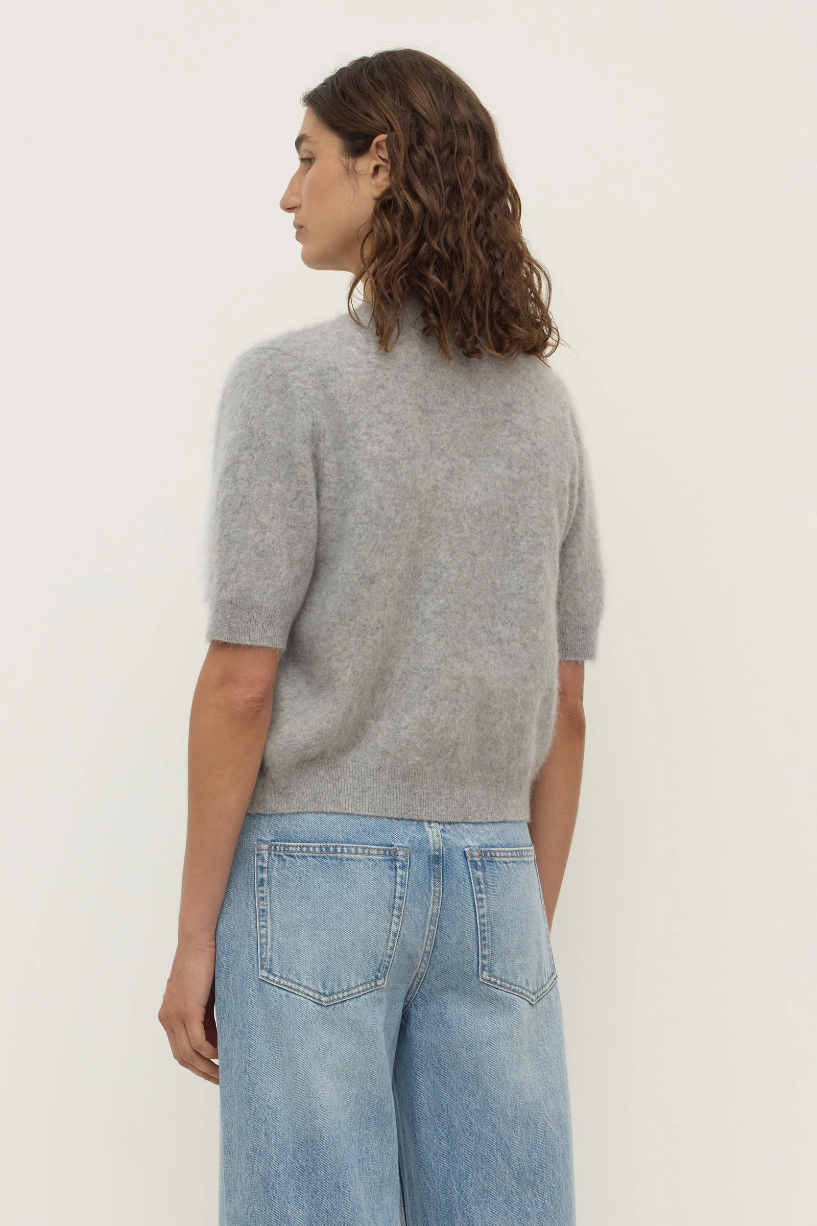 Carina Merino Wool Short Sleeve Cardigan - Image 6