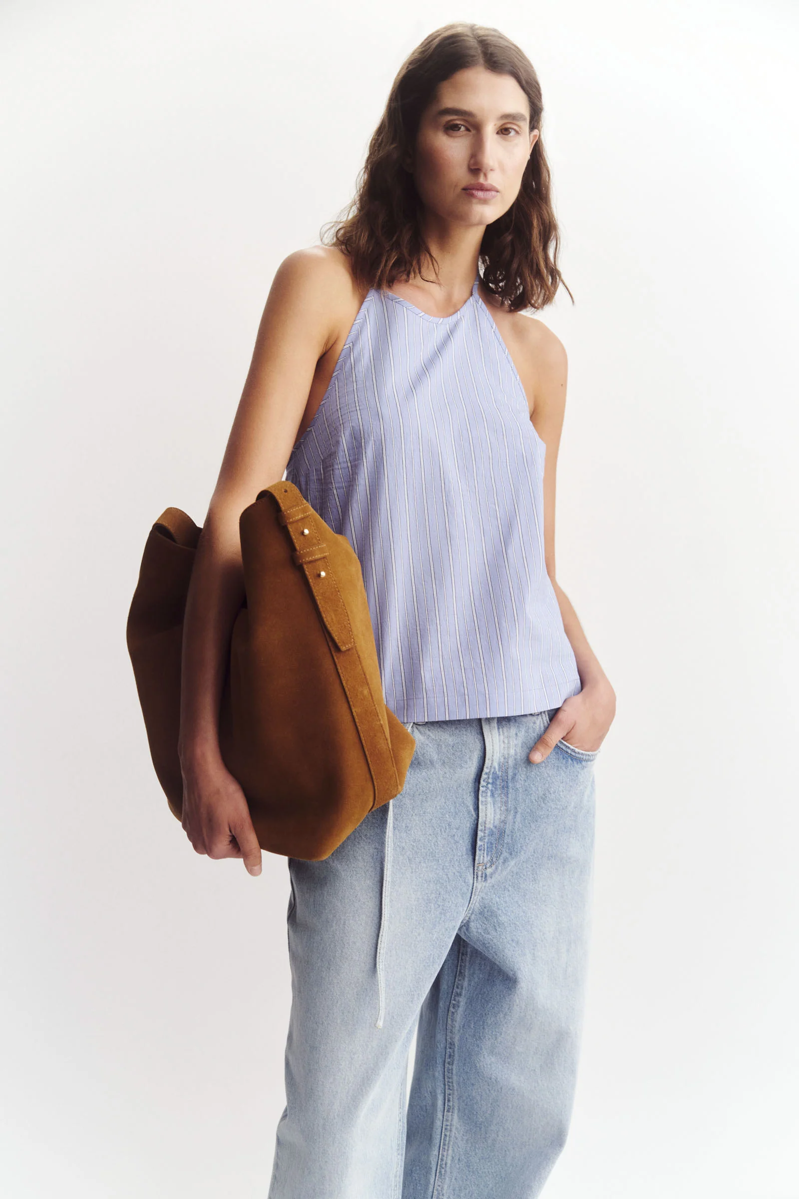 Erina Stripe Halter Top - Image 3