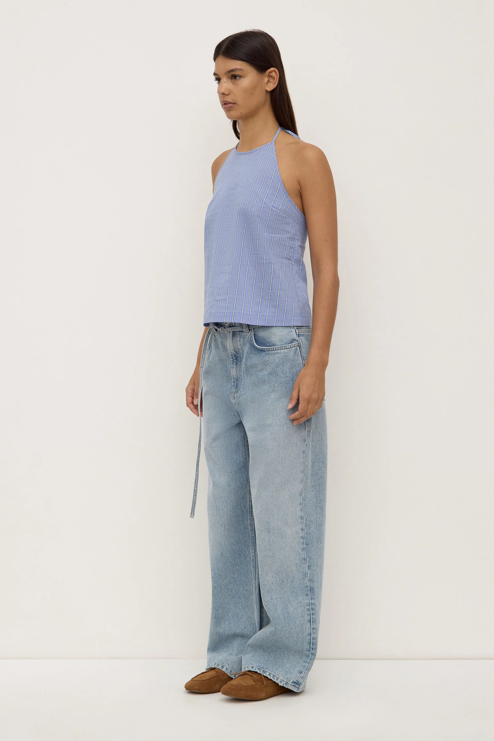 Erina Stripe Halter Top - Image 5
