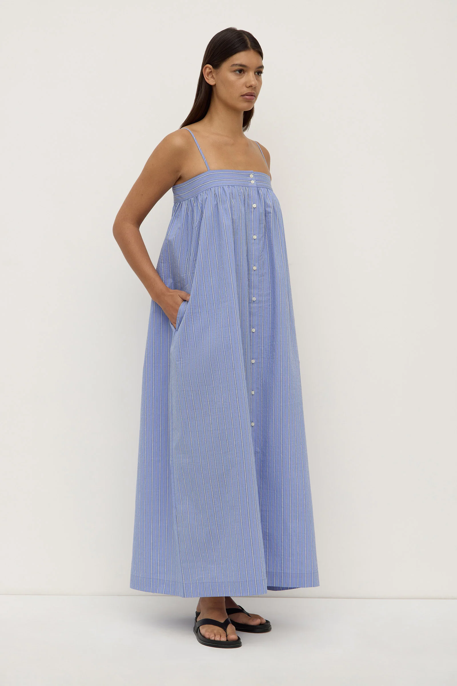 Erina Stripe Maxi Dress - Image 3