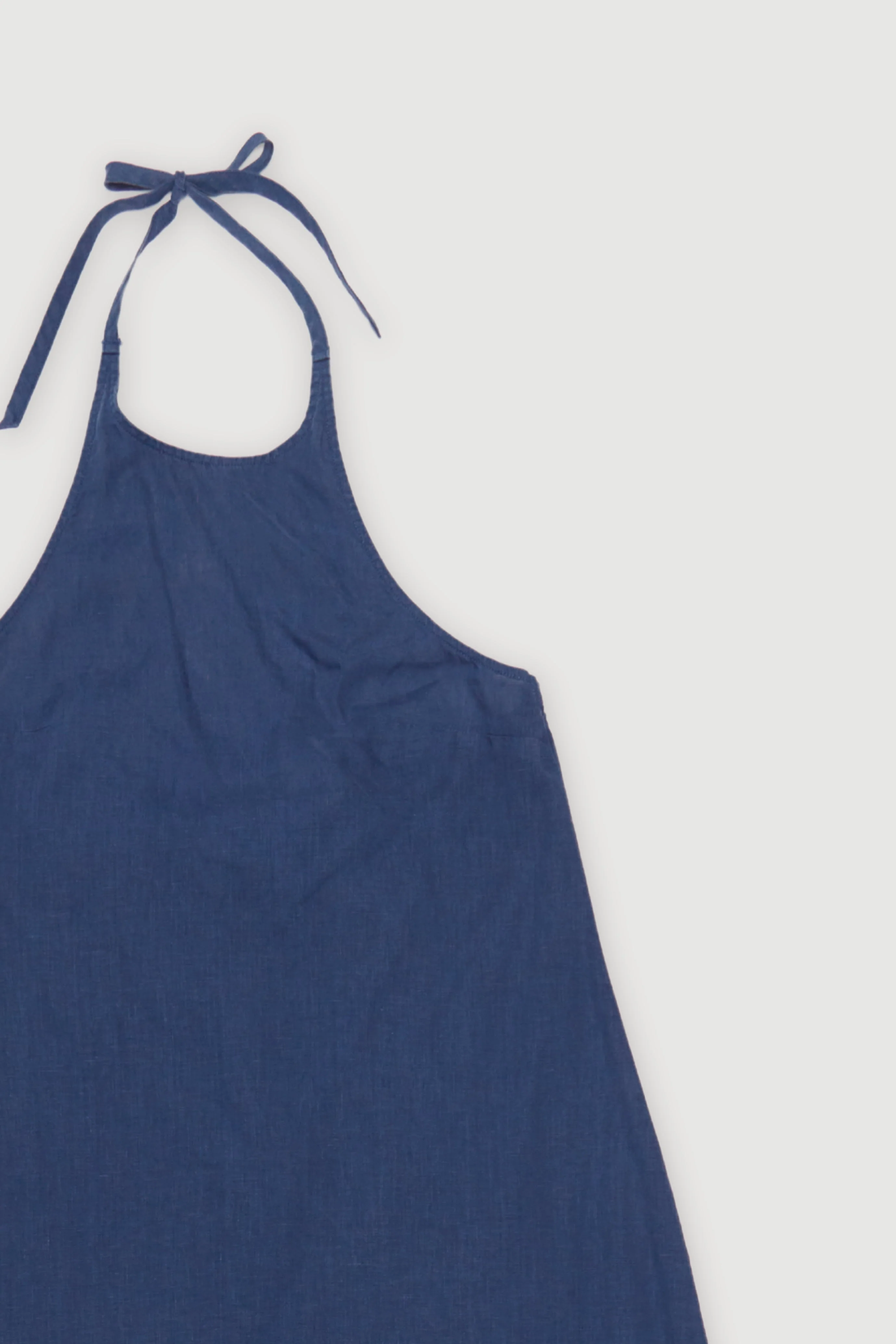 Re-Worn Womens Linen Halter Dress - Image 2