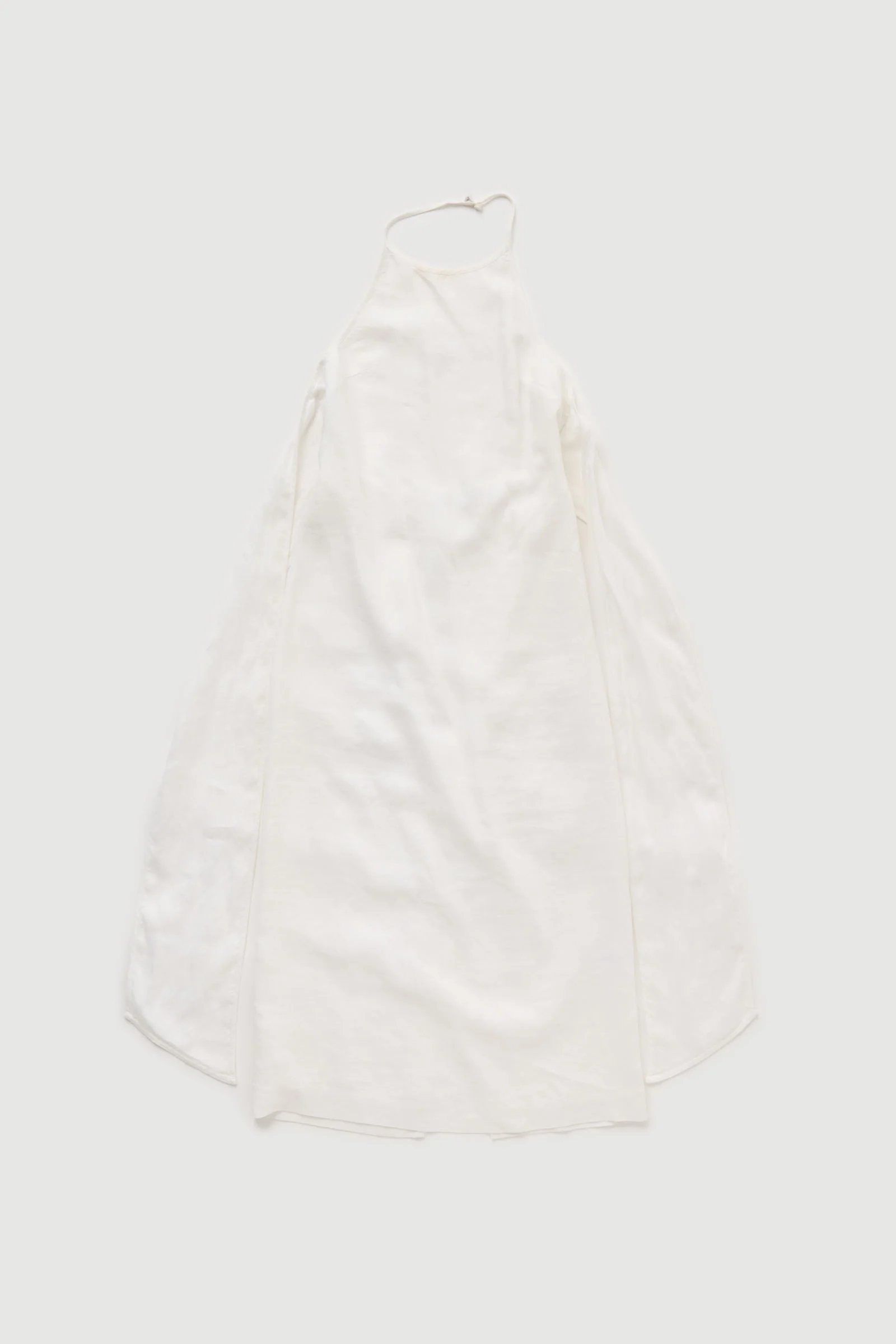 Re-Worn Womens Linen Textured Halter Dress