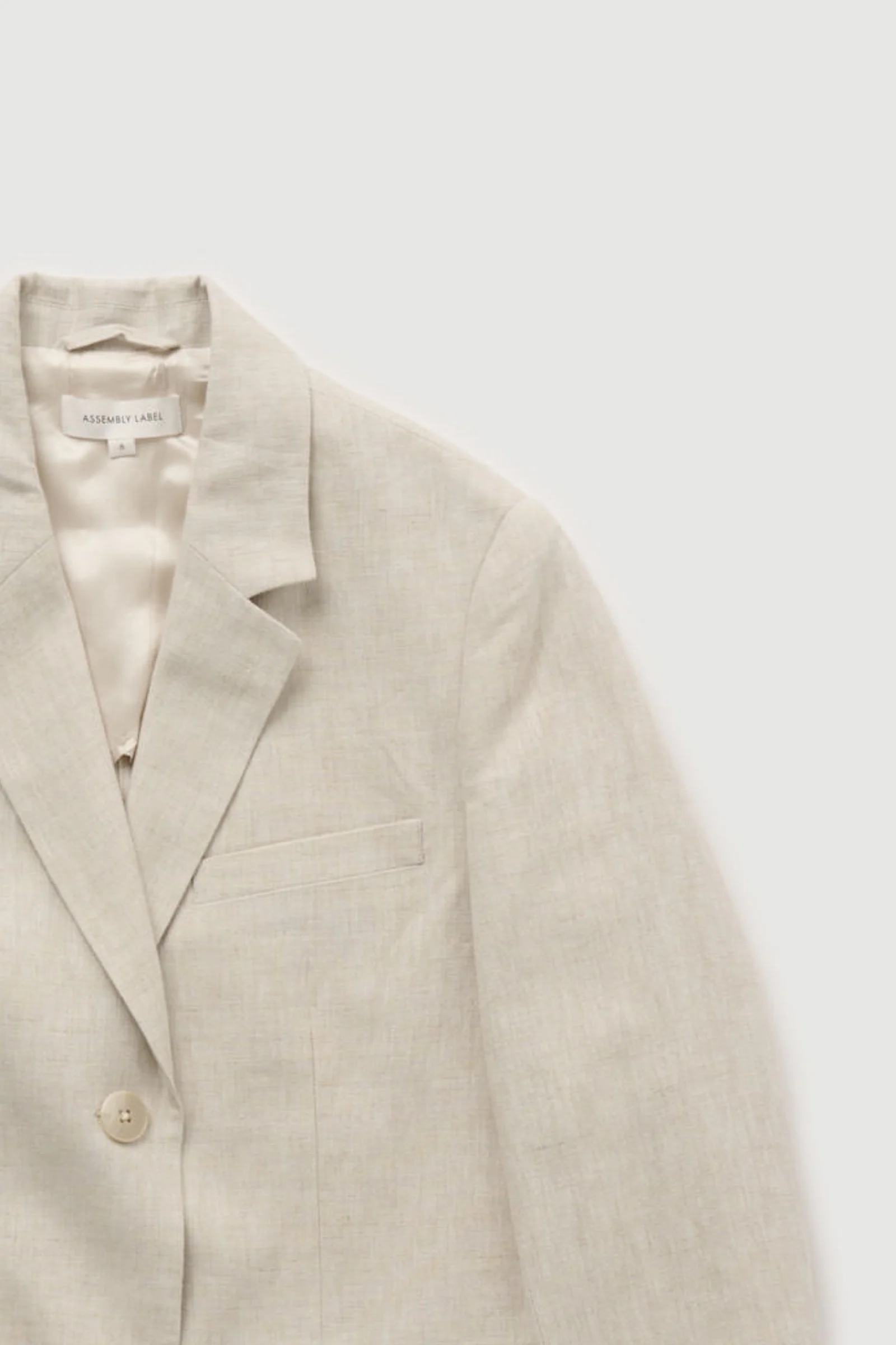 Re-Worn Womens Linen Jacket - Image 2