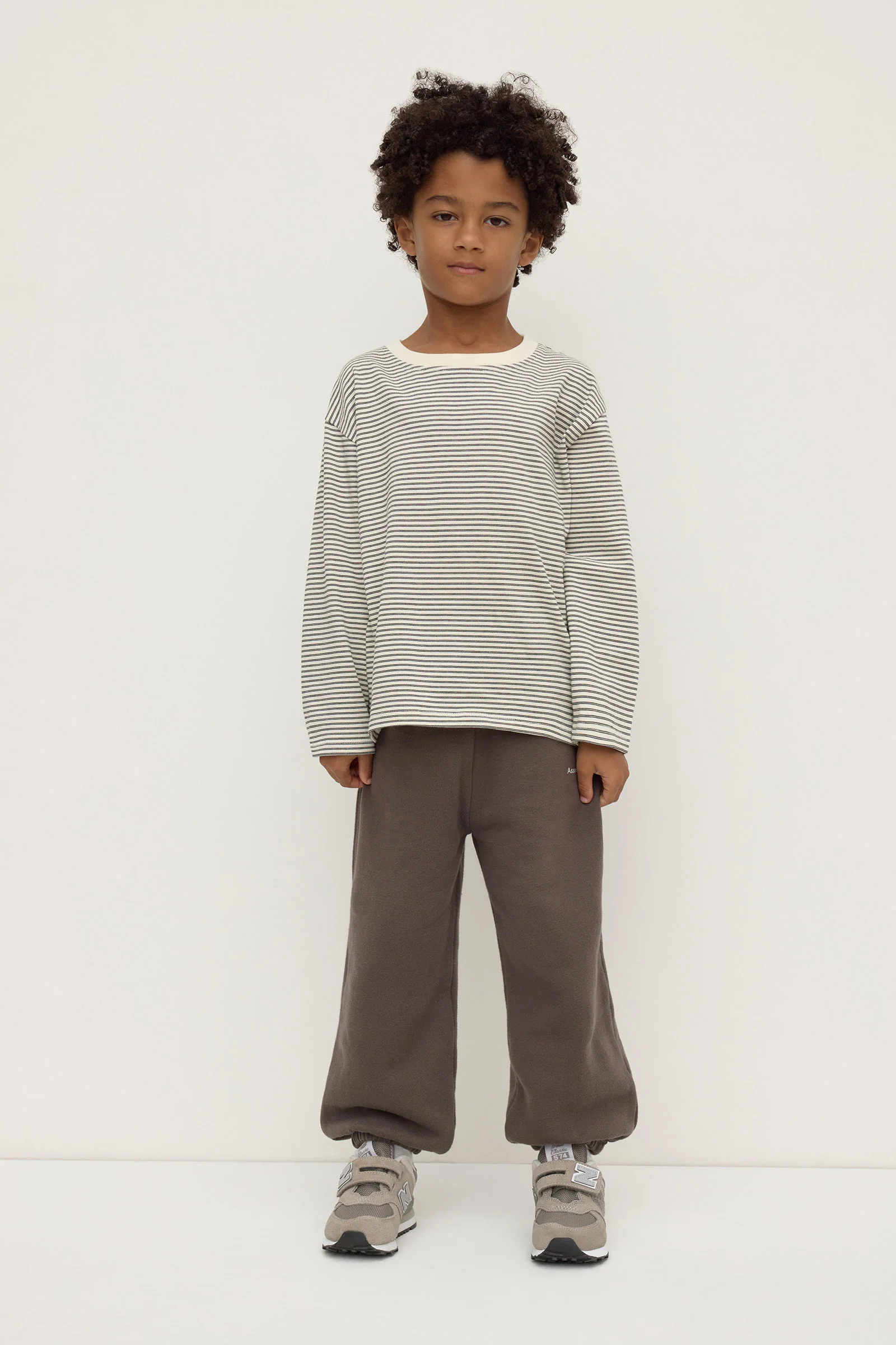 Kids Malone Stripe Long Sleeve Tee - Image 3