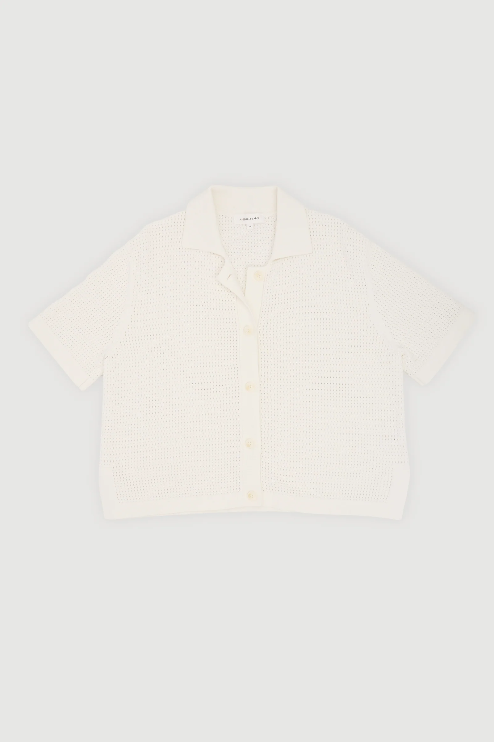Re-Worn Womens Cotton Textured Knit Shirt