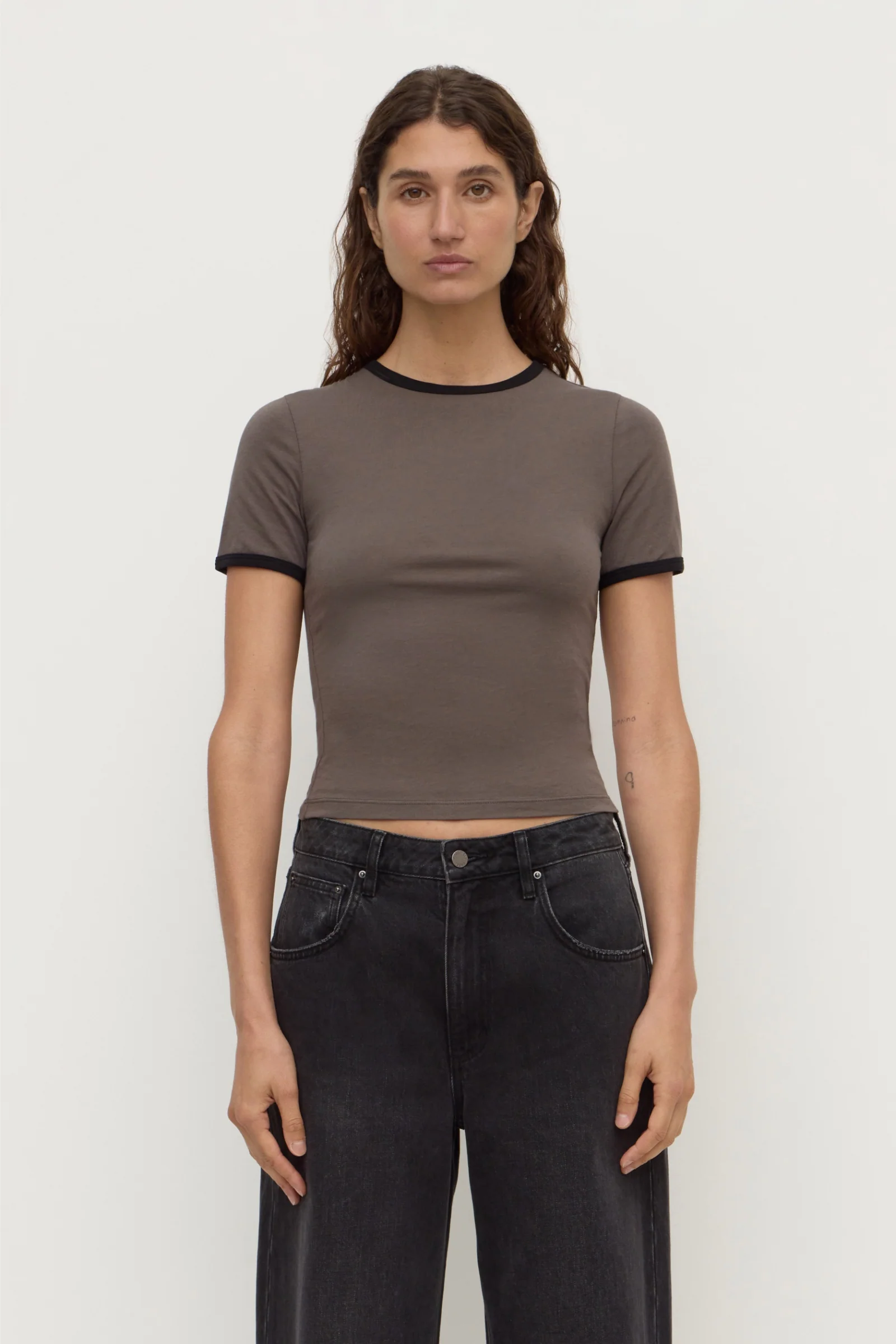 Kourt Contrast Bind Tee