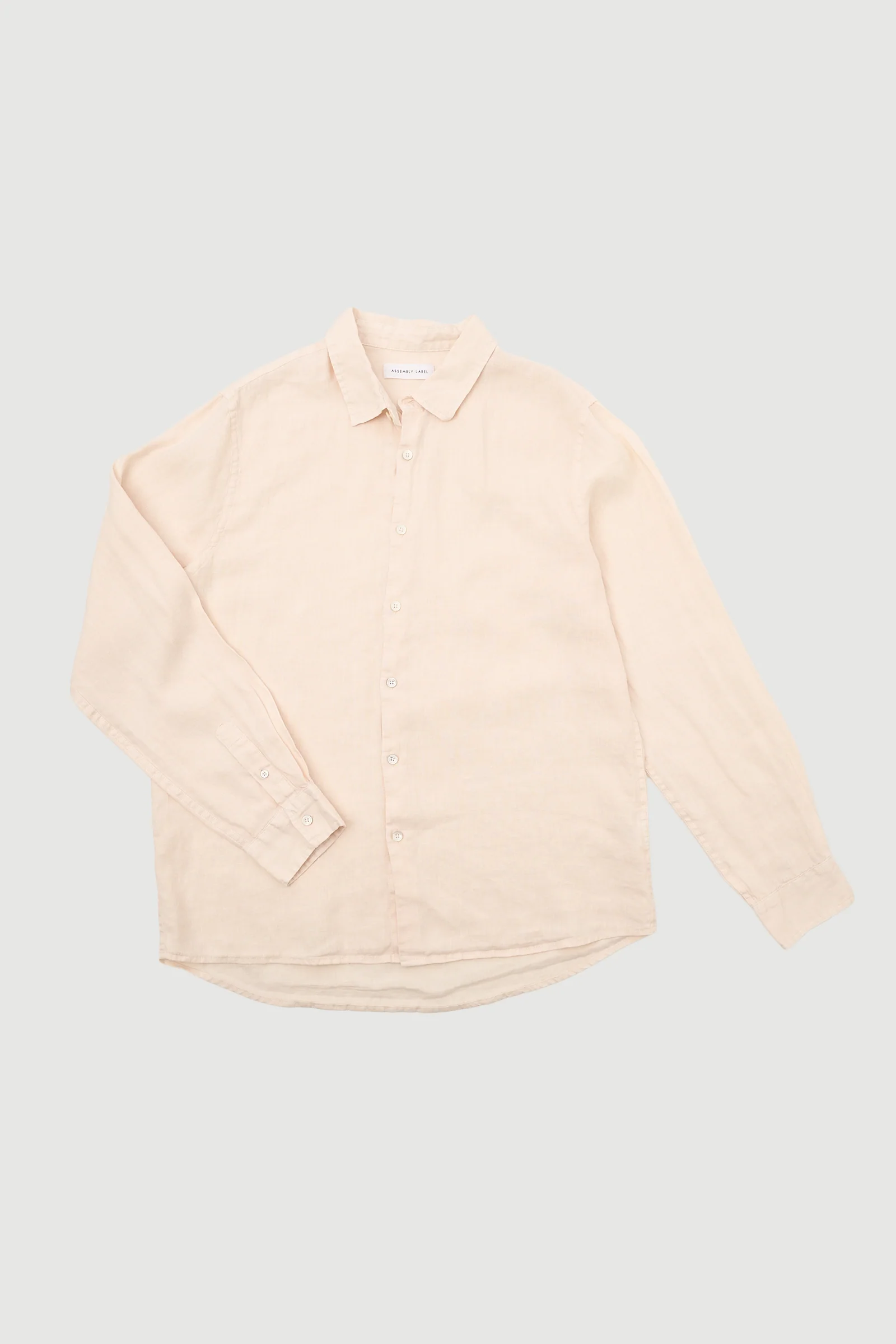 Re-Worn Mens Linen Long Sleeve Shirt