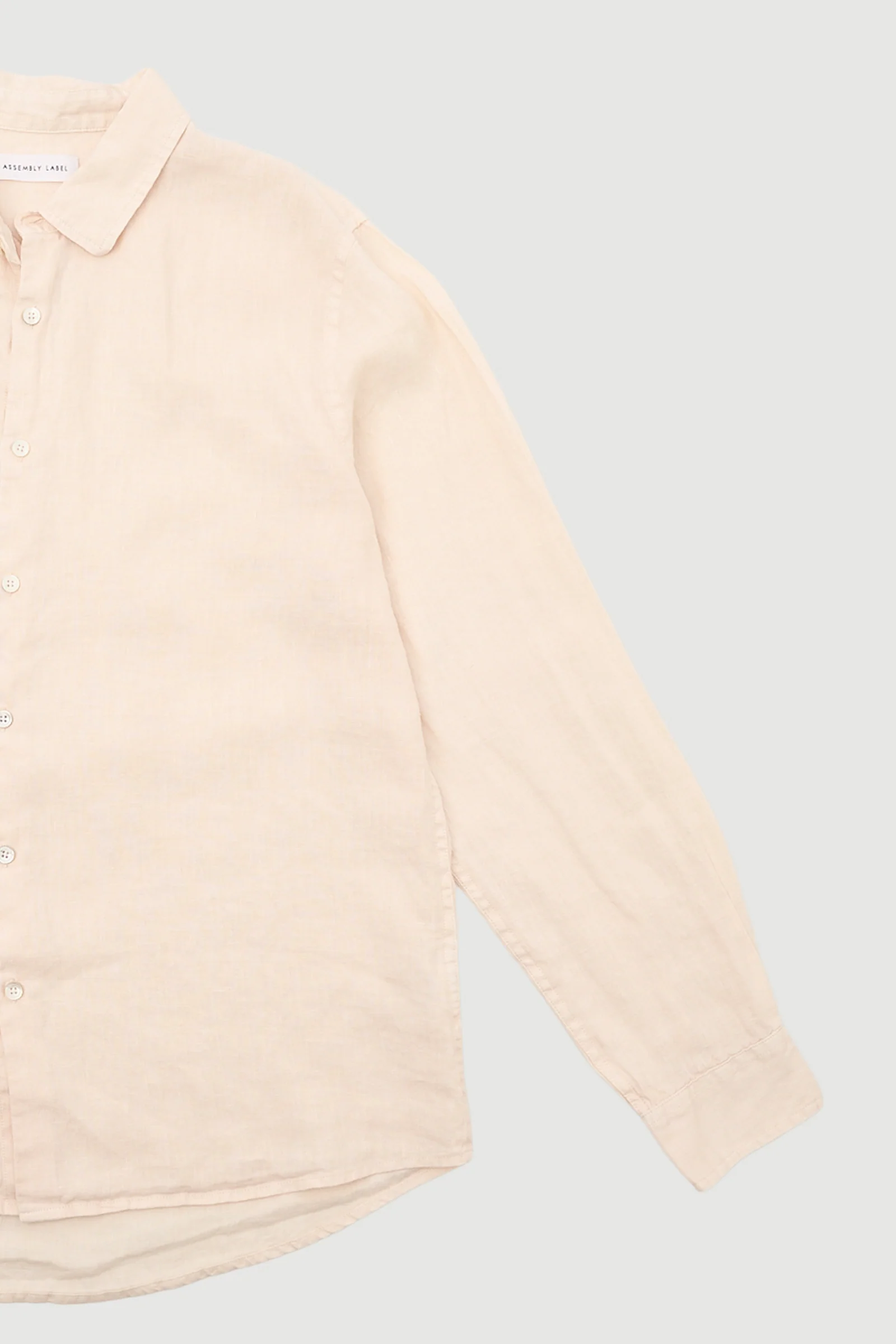 Re-Worn Mens Linen Long Sleeve Shirt - Image 2