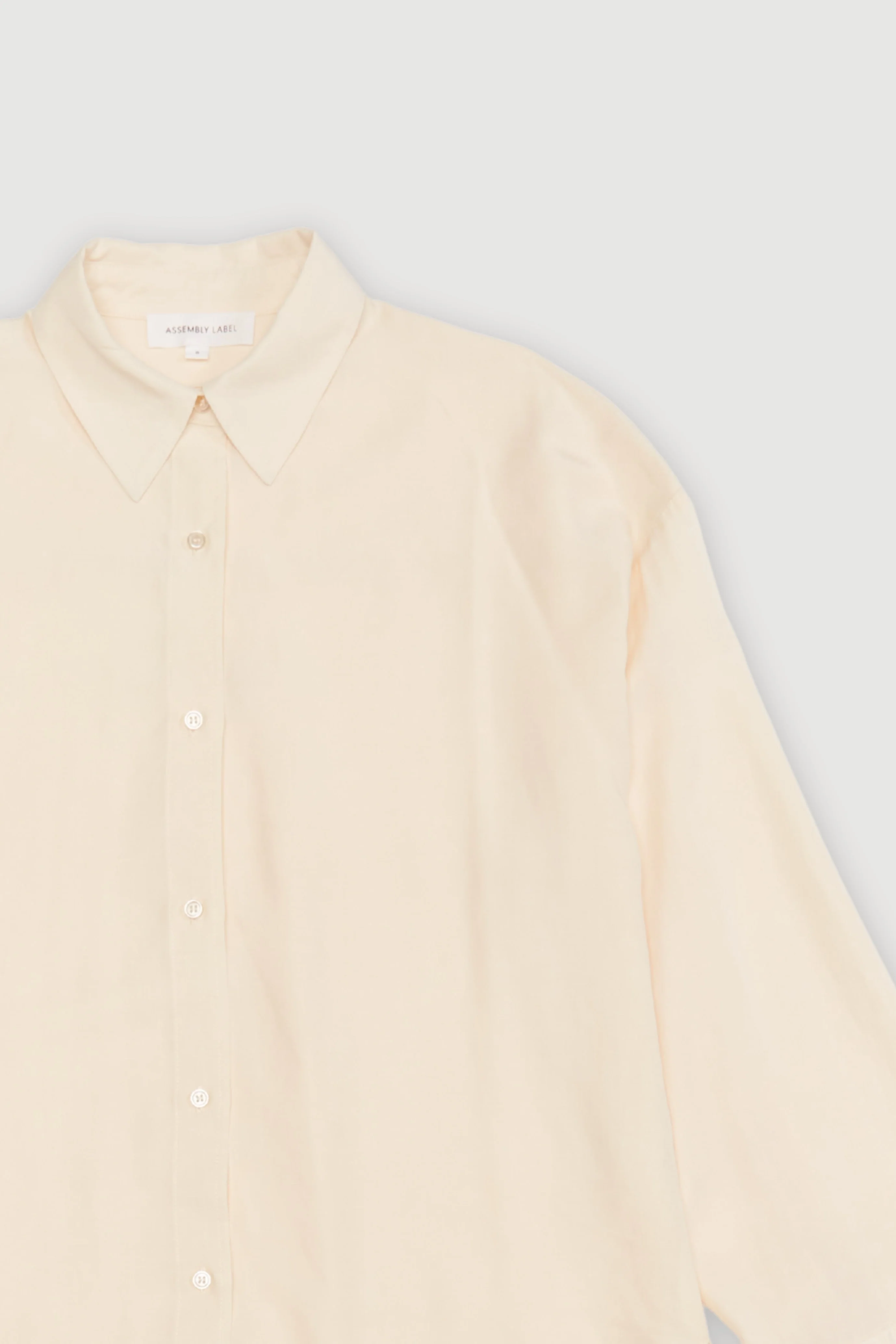 Re-Worn Womens Linen Blend Long Sleeve Shirt - Image 2