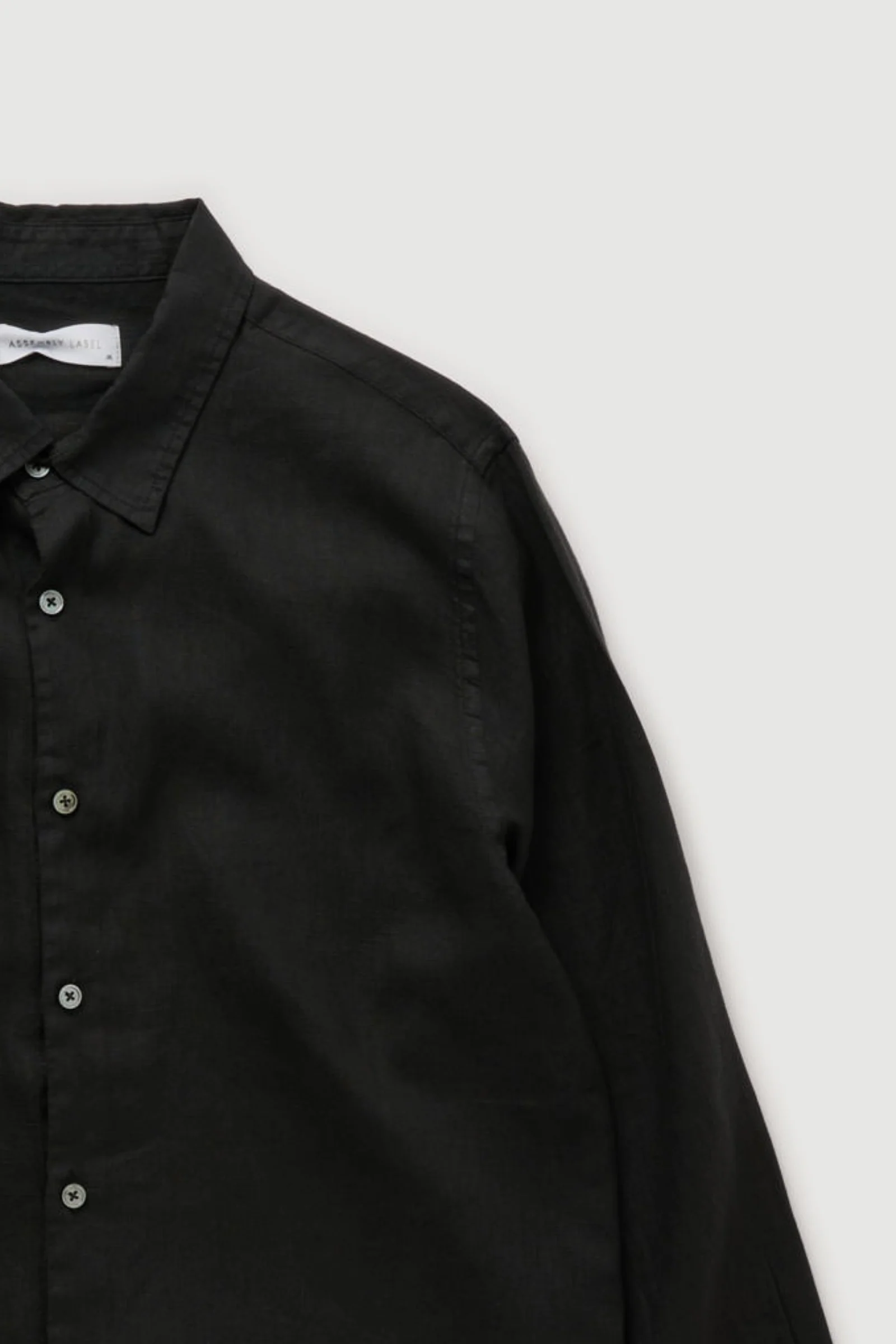 Re-Worn Mens Linen Long Sleeve Shirt - Image 2