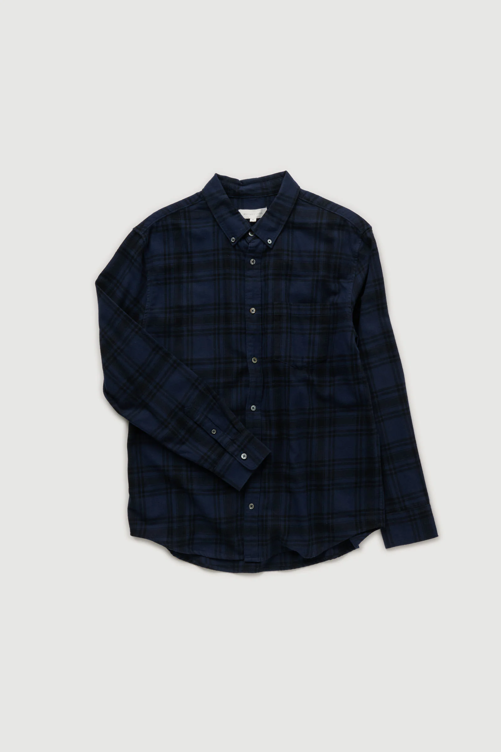 Re-Worn Mens Cotton Stripe Long Sleeve Shirt