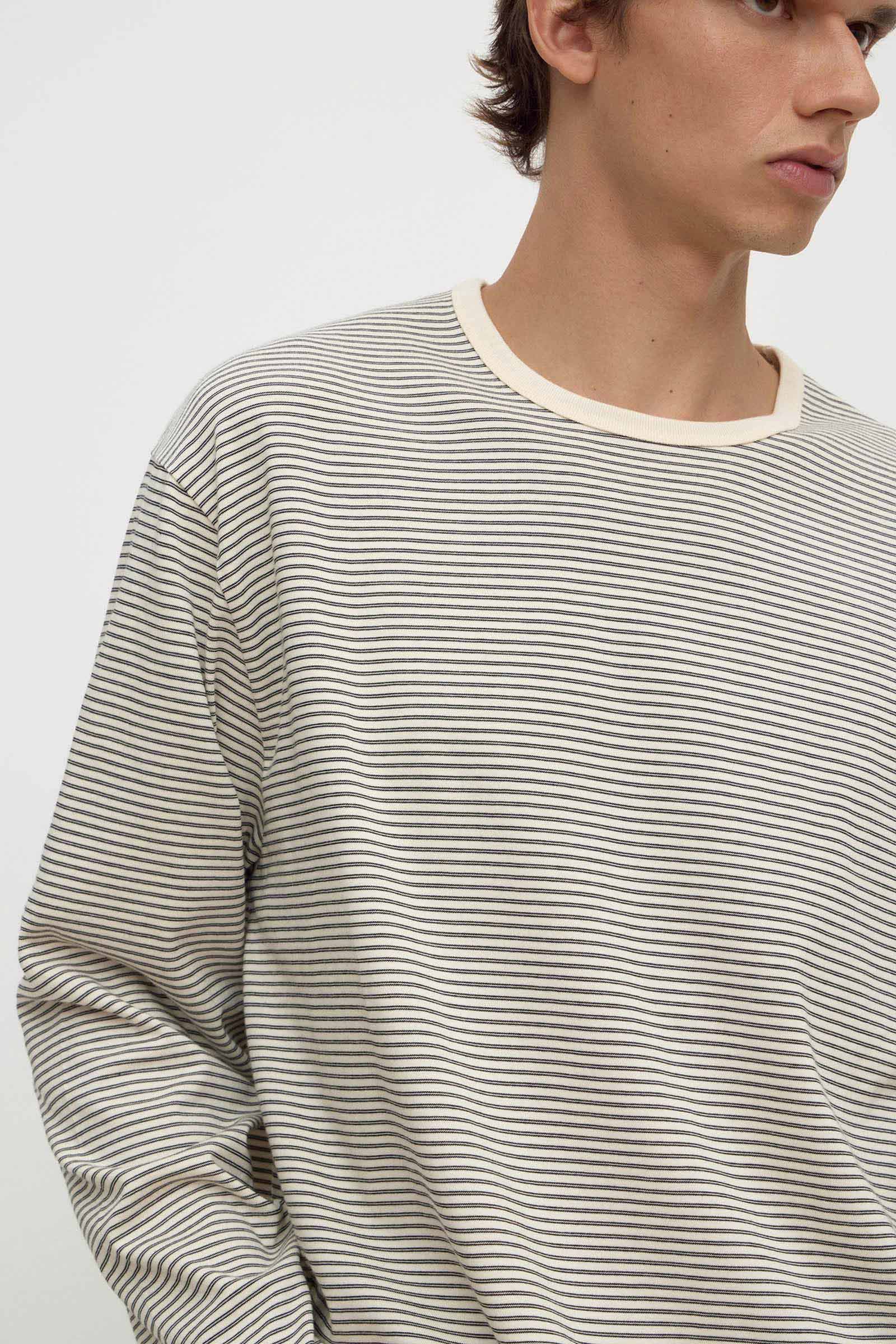 Malone Stripe Long Sleeve Tee - Image 2