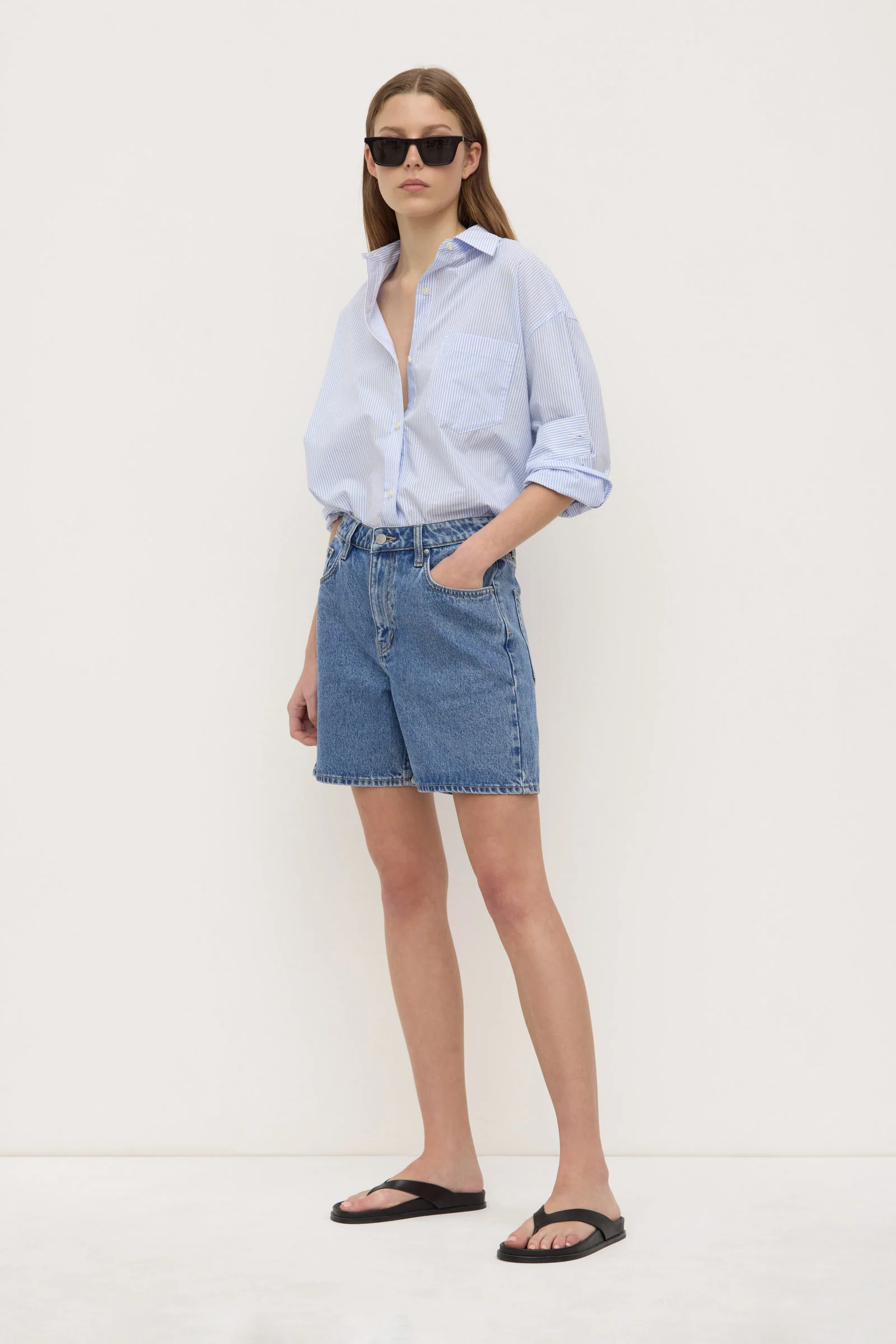 Mid Rise Vintage Denim Short - Image 3