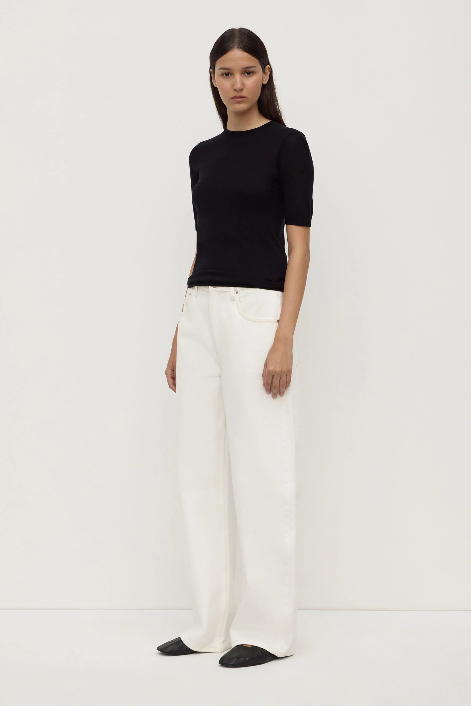 Mina Silk Knit Tee - Image 4