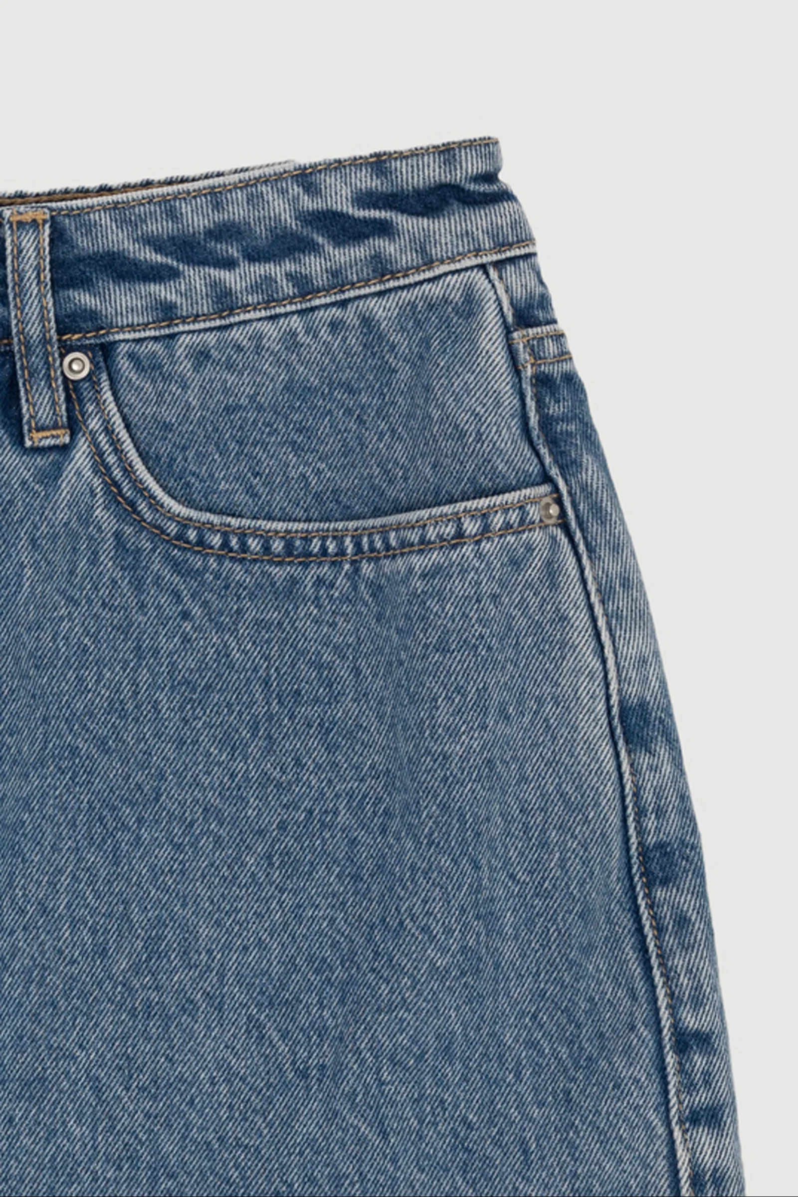Re-Worn Womens Denim Mini Skirt - Image 2
