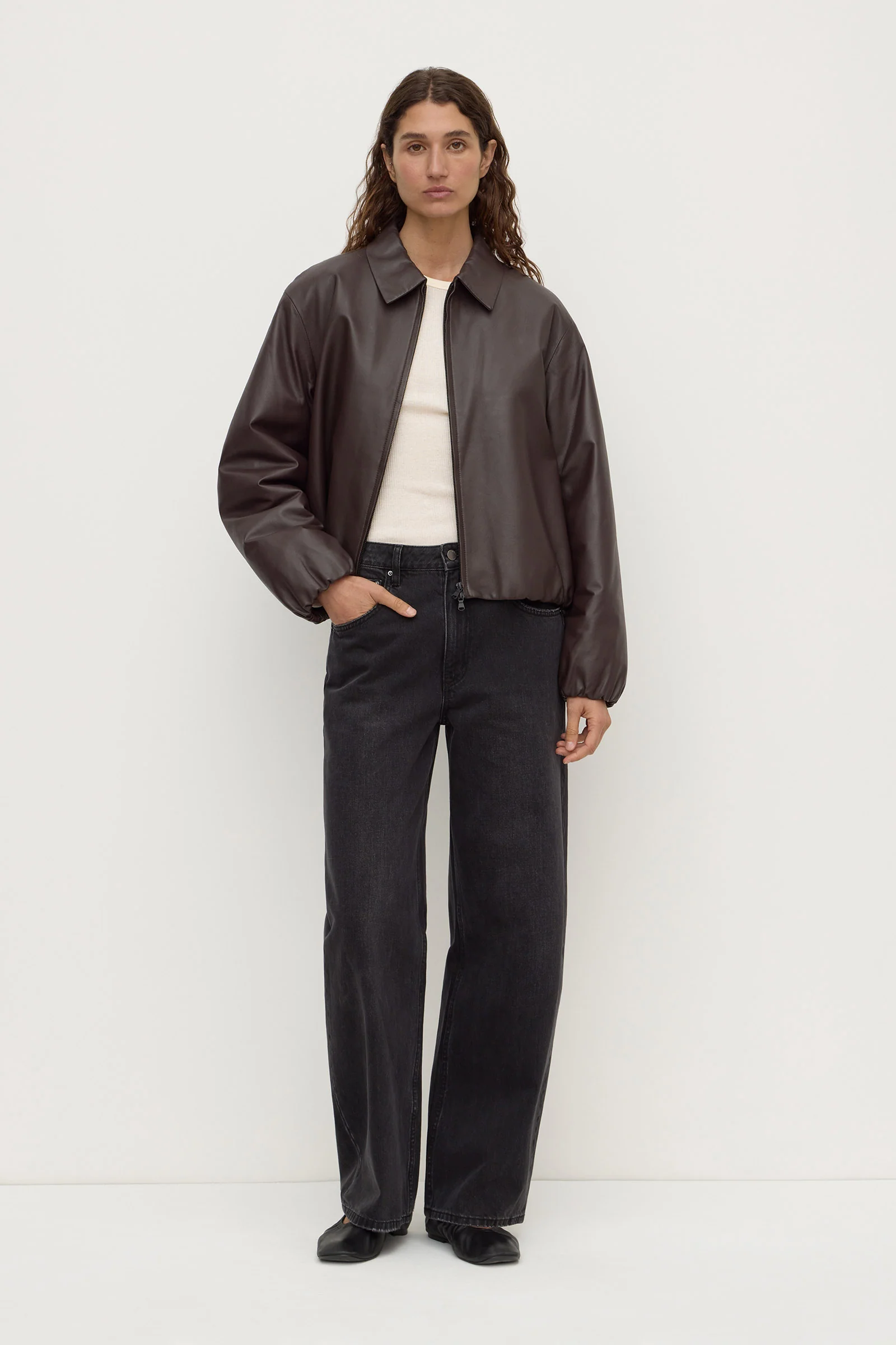 Myra Leather Bomber - Image 3