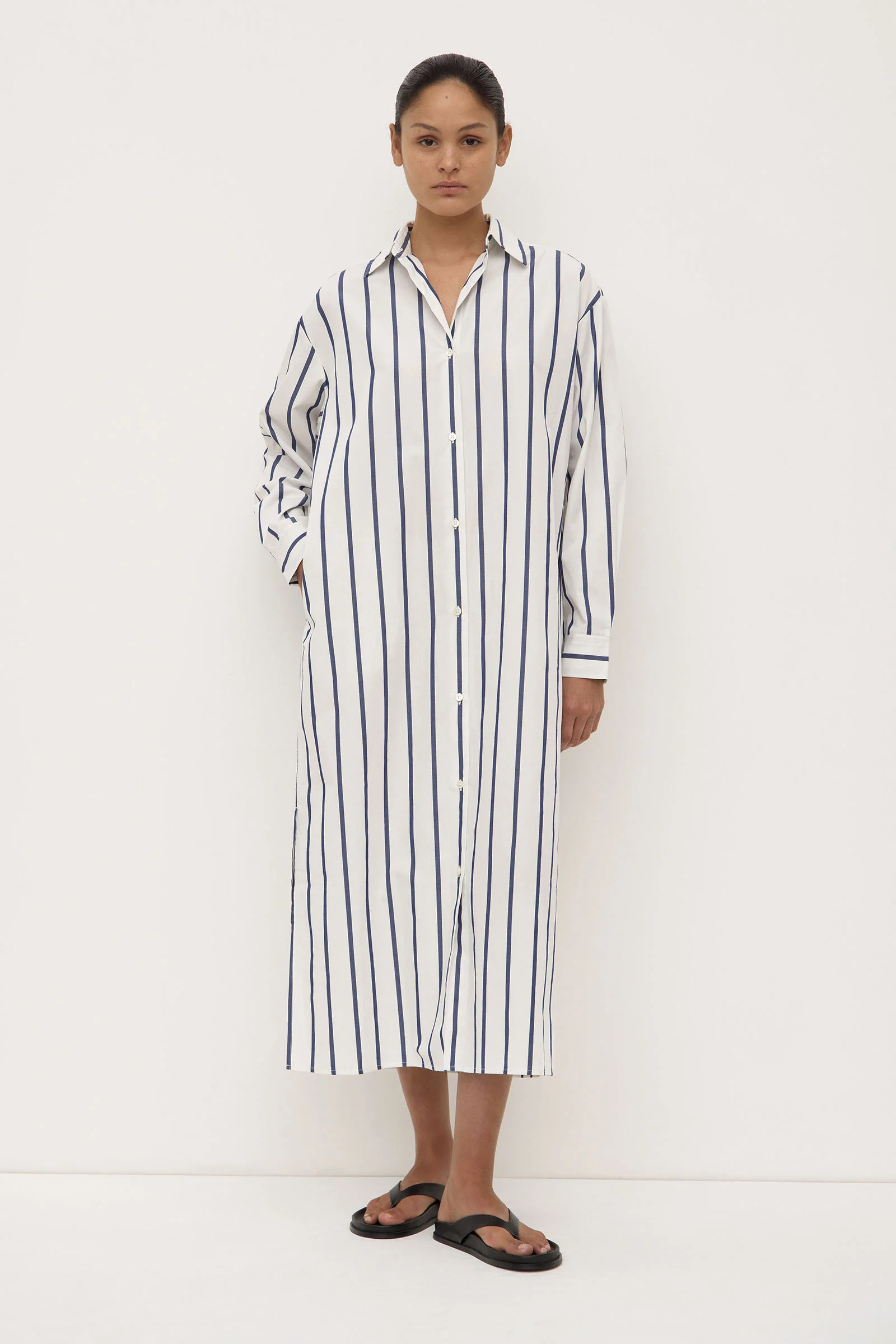 Nara Stripe Shirt Dress - Image 4