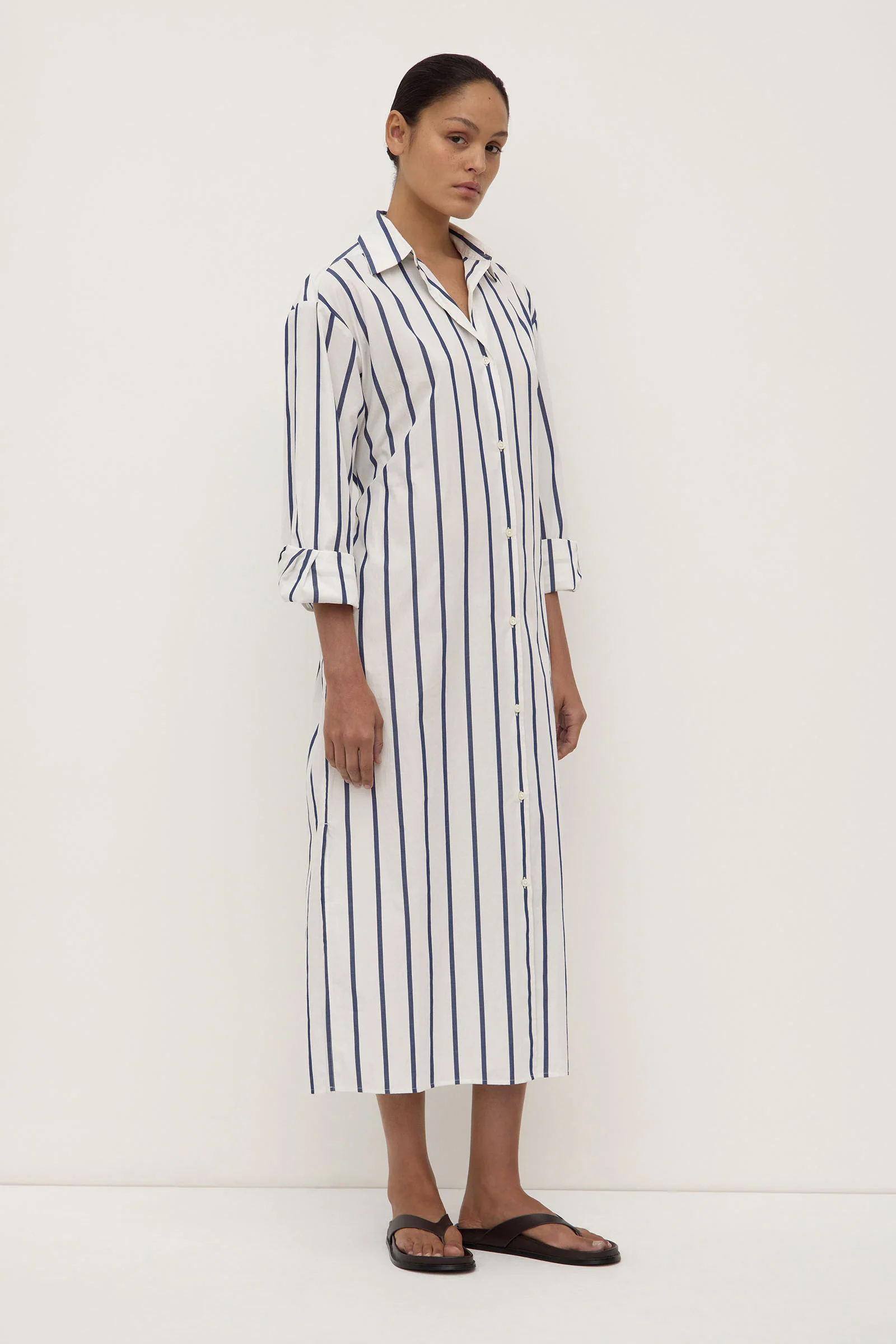 Nara Stripe Shirt Dress - Image 5