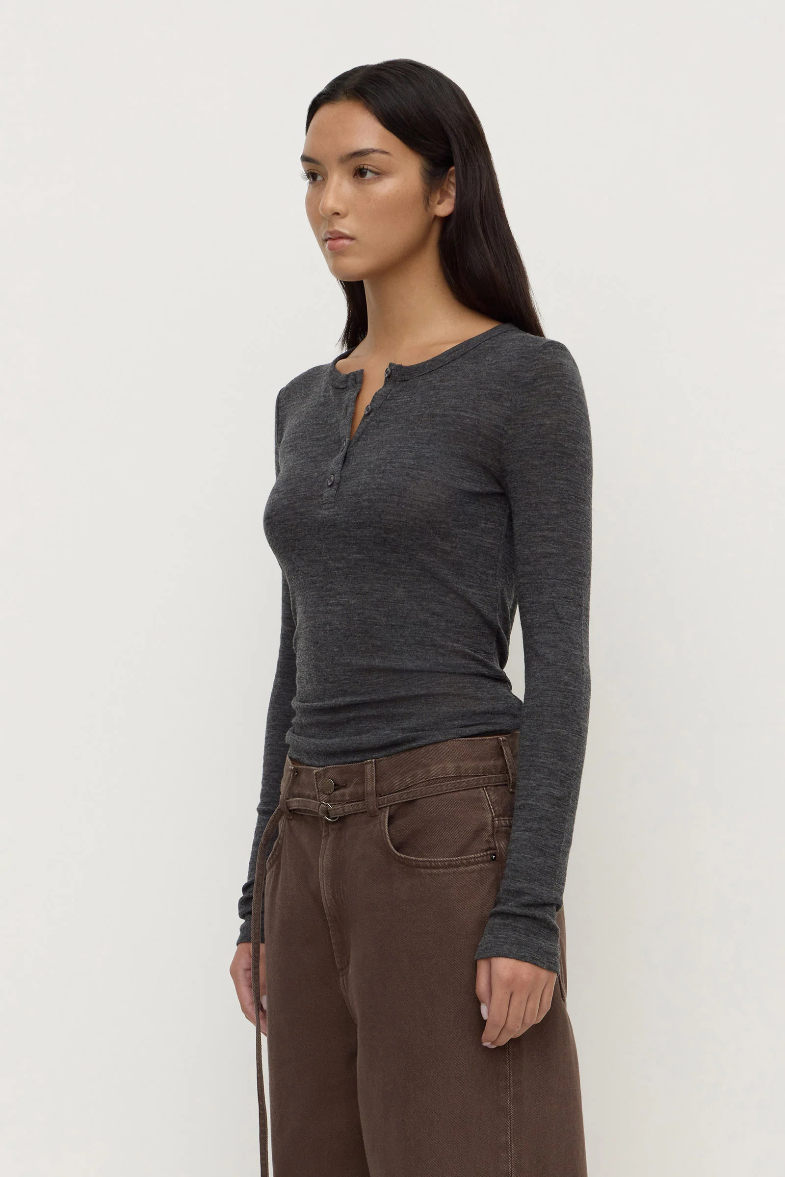 Nora Merino Wool Henley - Image 5