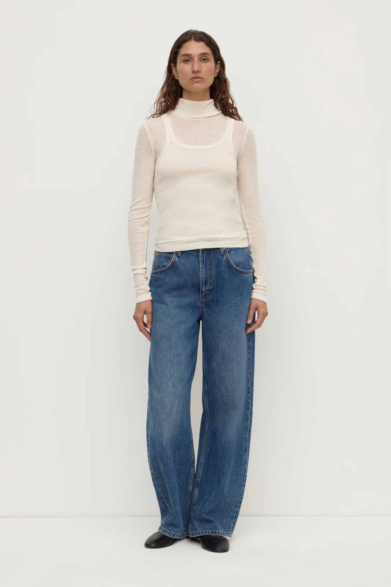Nora Merino Wool Layered Turtleneck - Image 3