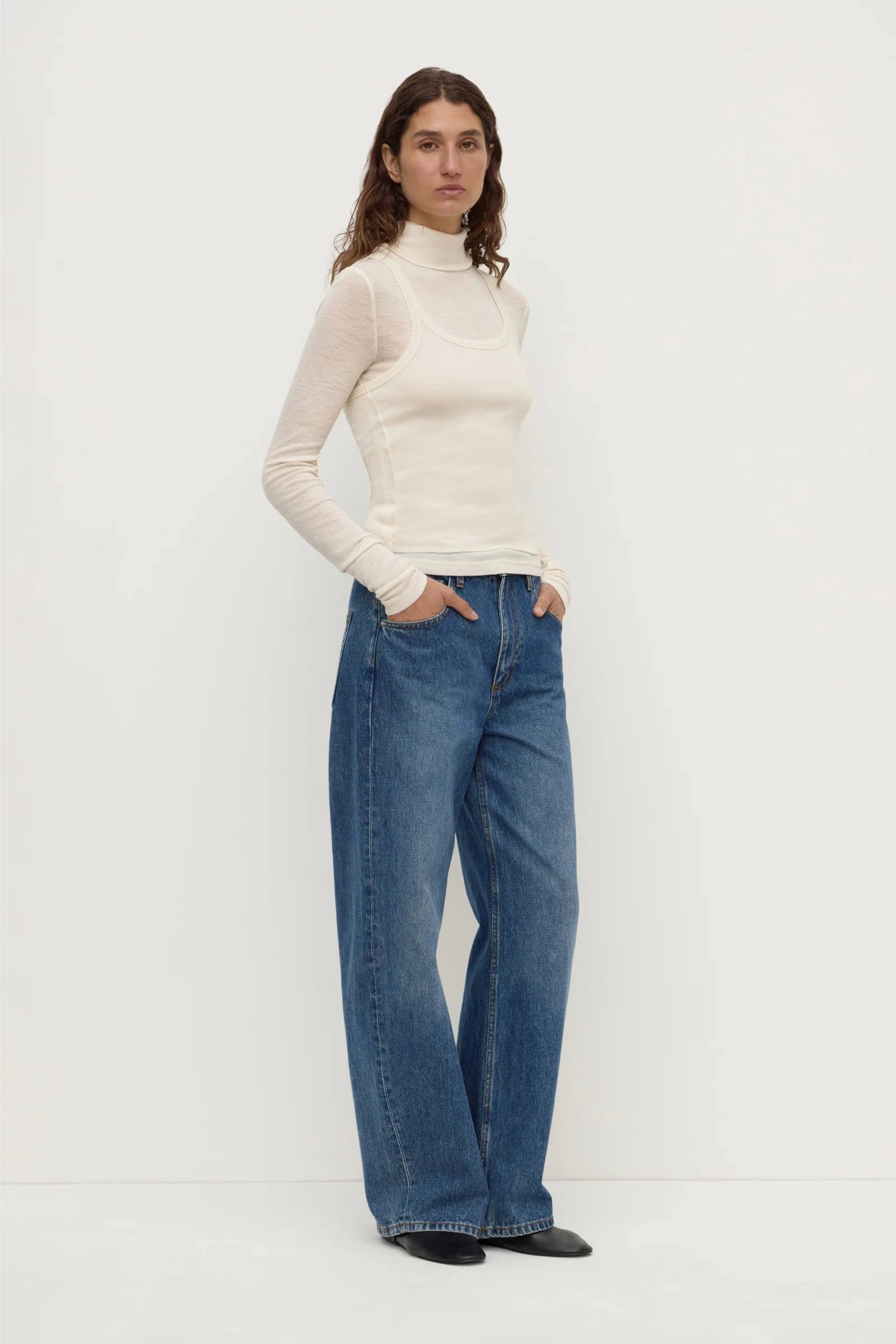 Nora Merino Wool Layered Turtleneck - Image 4