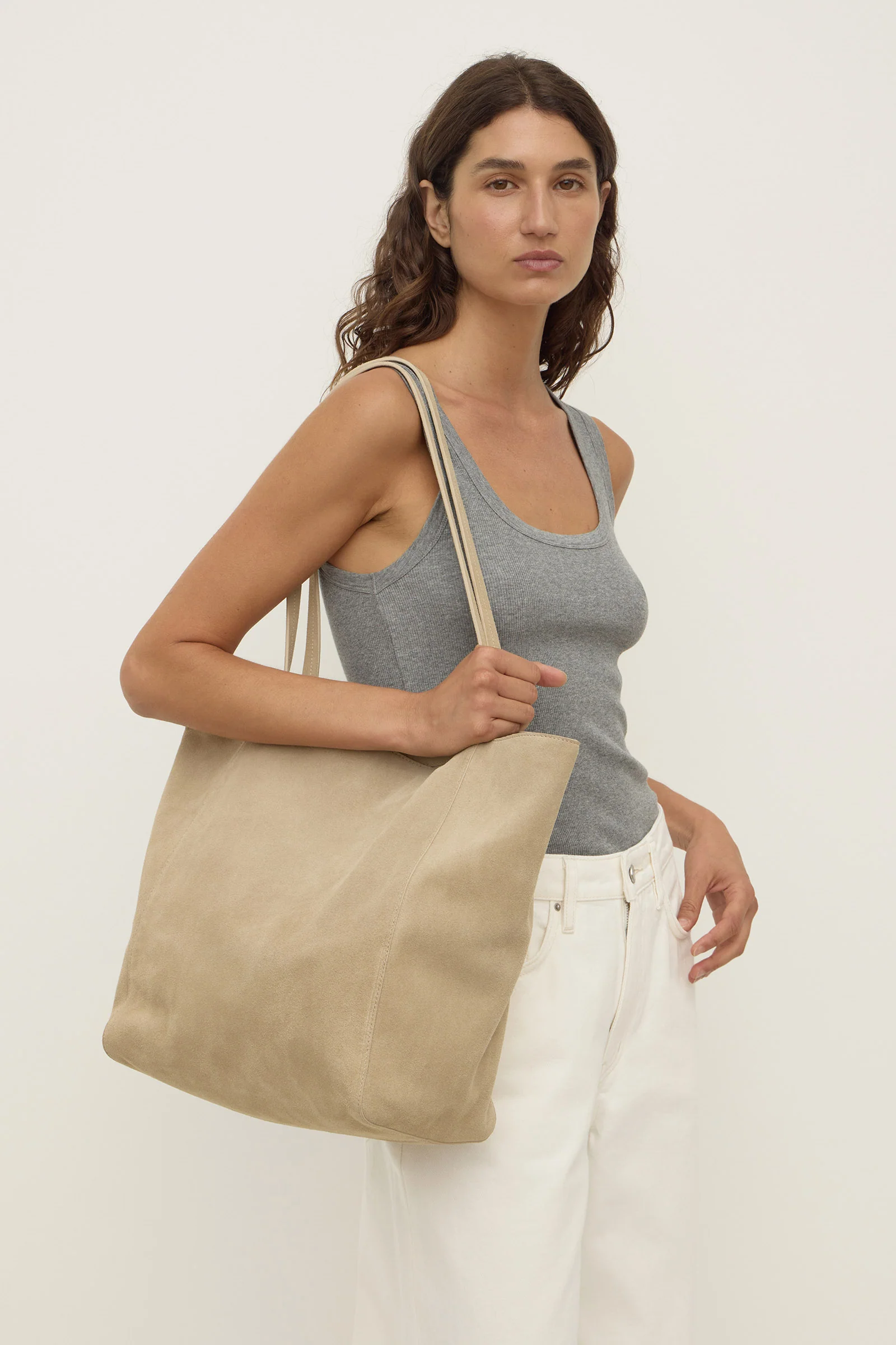 Paige Suede Tote Bag - Image 2