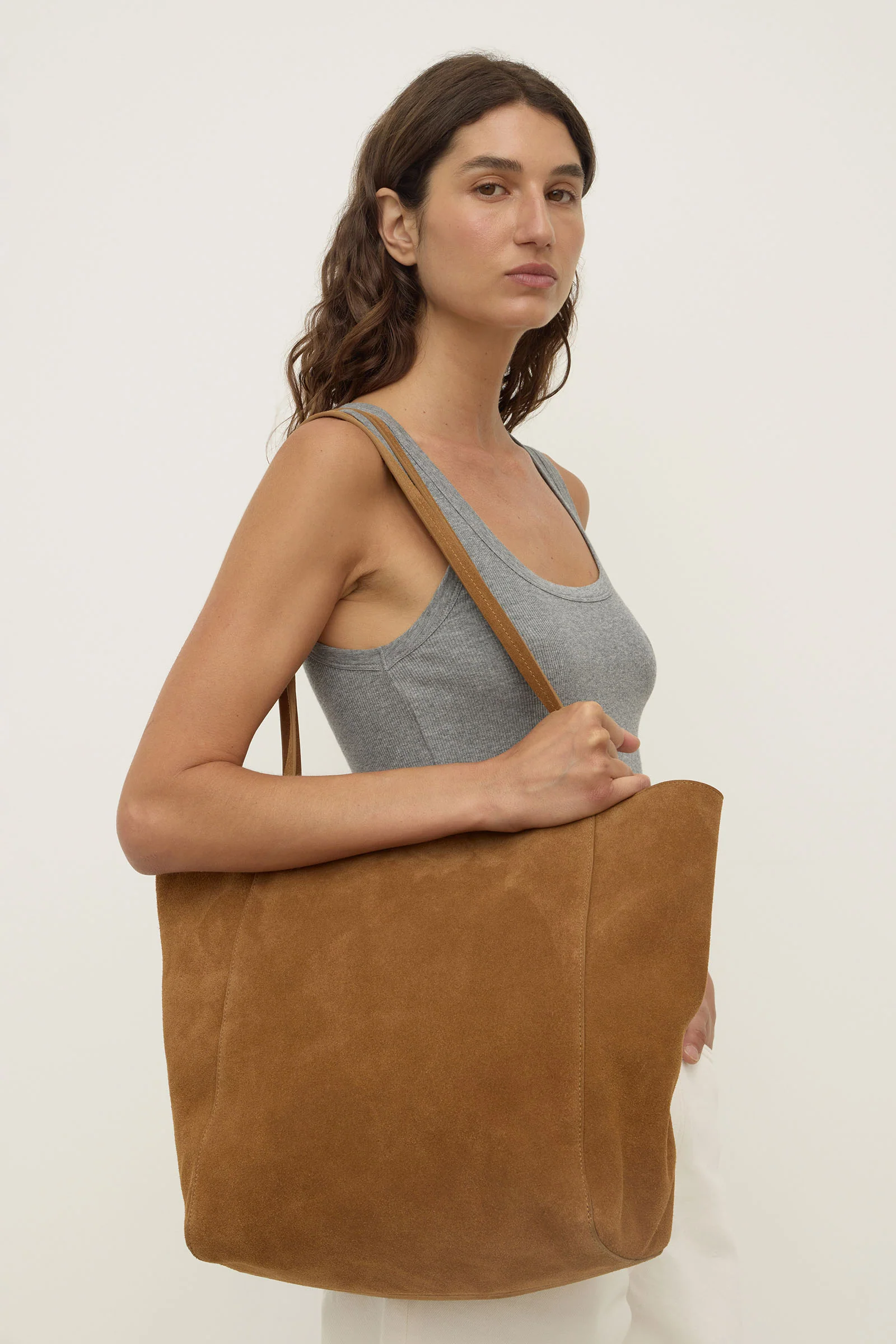 Paige Suede Tote Bag - Image 2