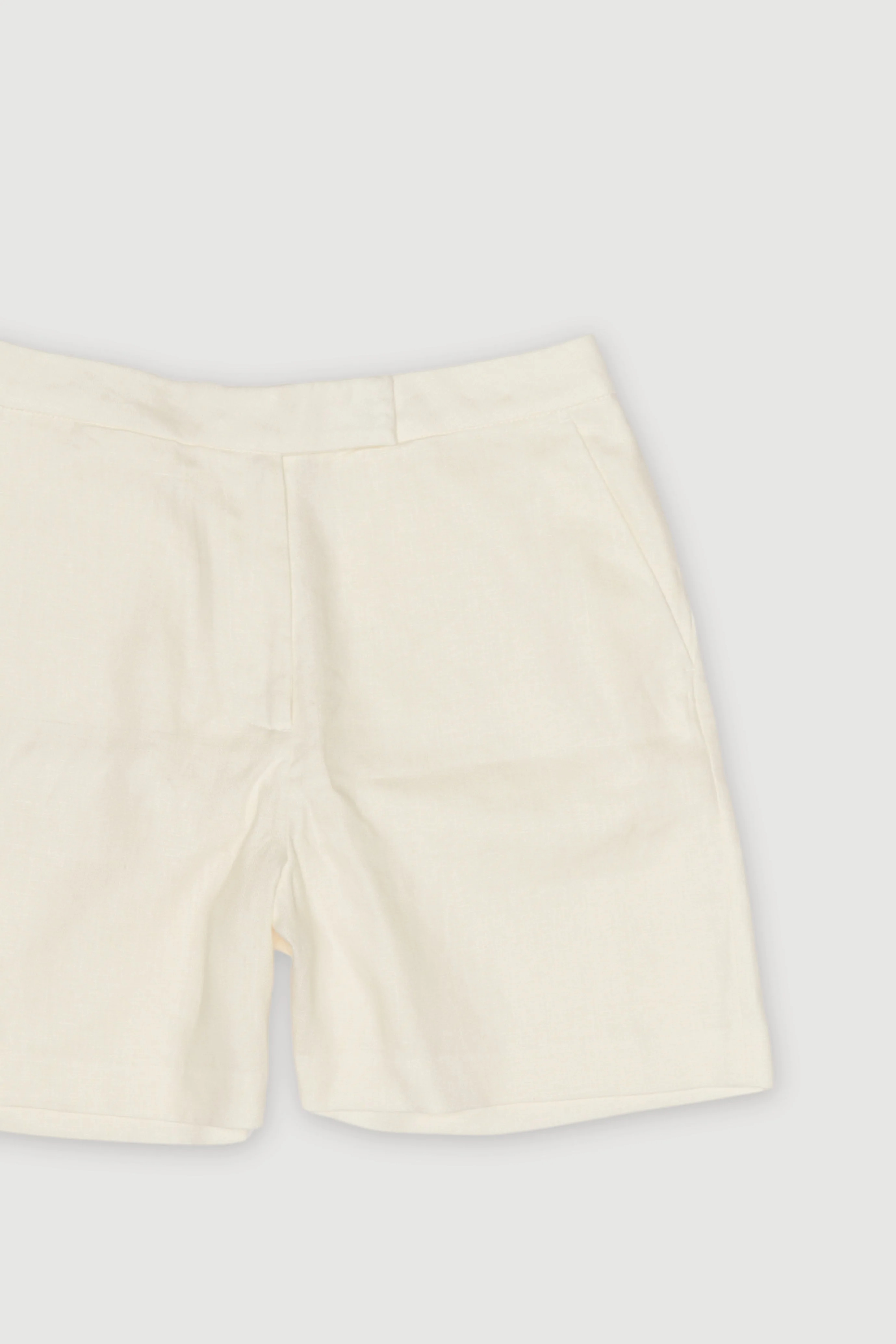 Re-Worn Womens Linen Textured Relaxed Short - Image 2