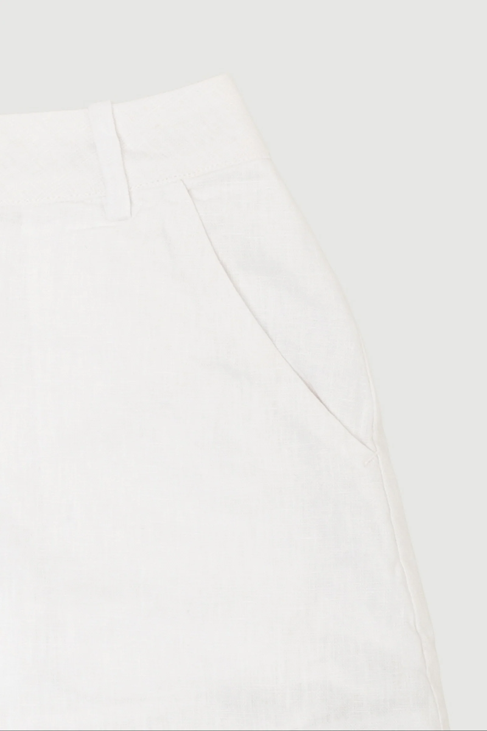 Re-Worn Womens Linen Skirt - Image 2