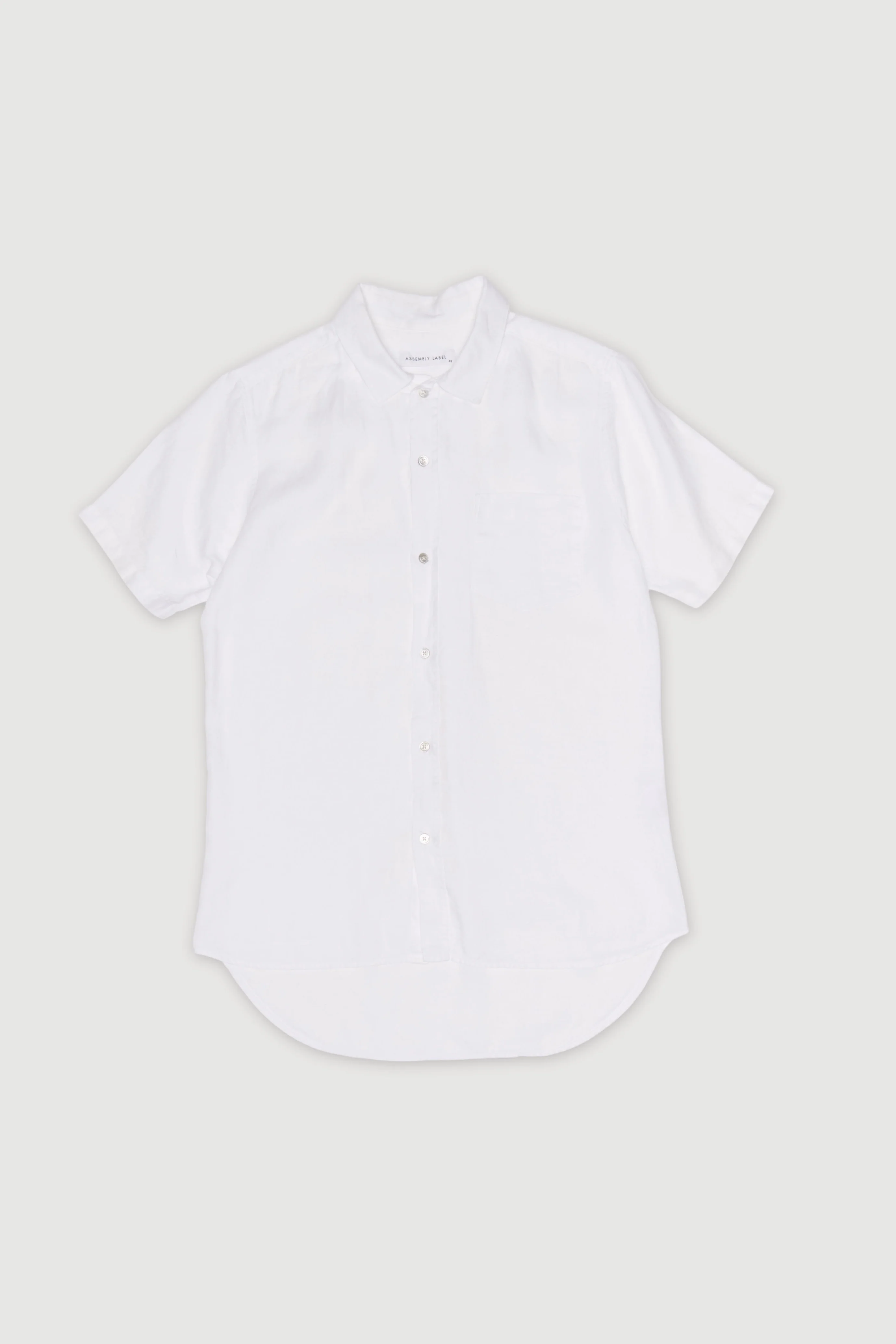 Re-Worn Mens Linen Short Sleeve Shirt
