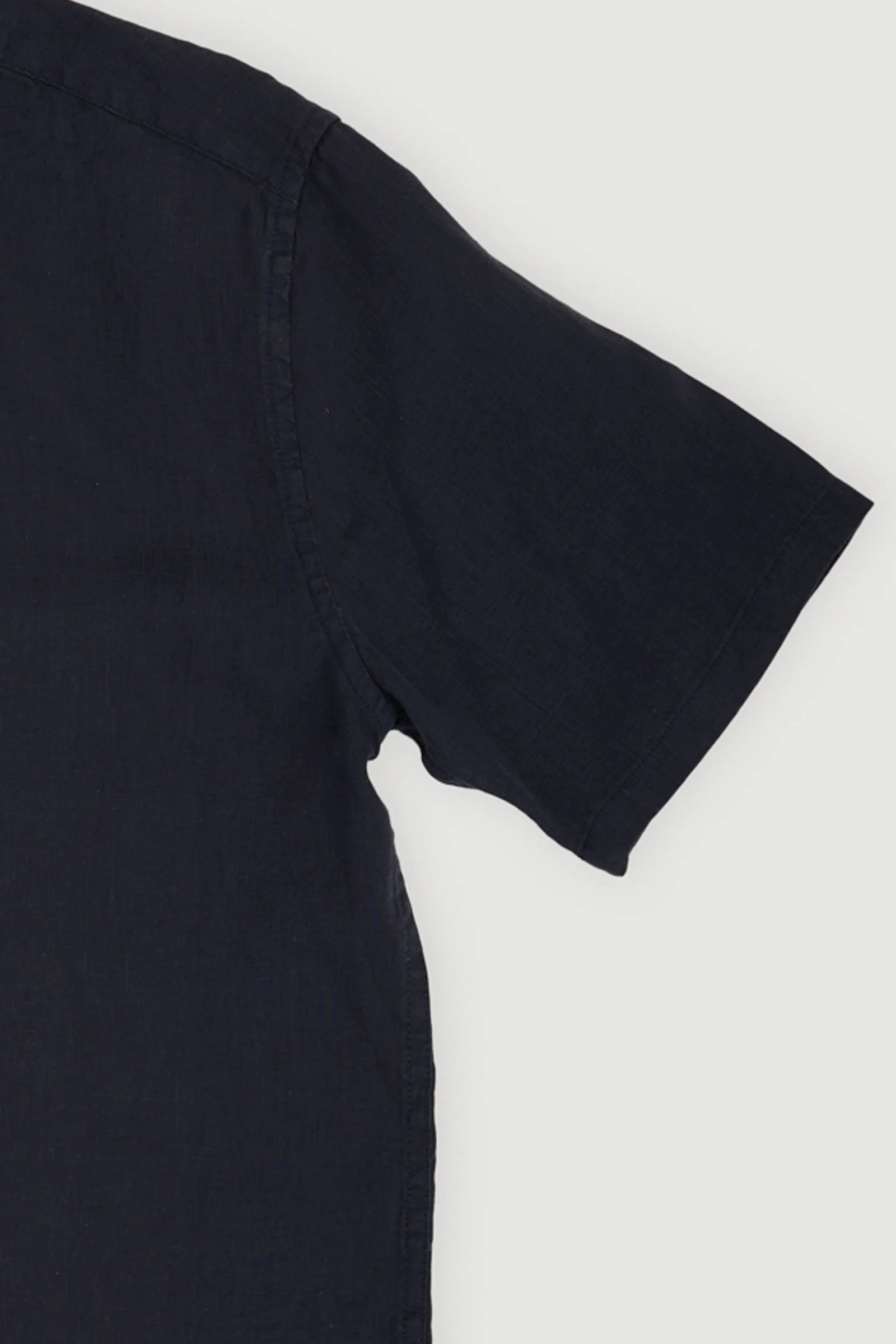 Re-Worn Mens Linen Short Sleeve Shirt - Image 2