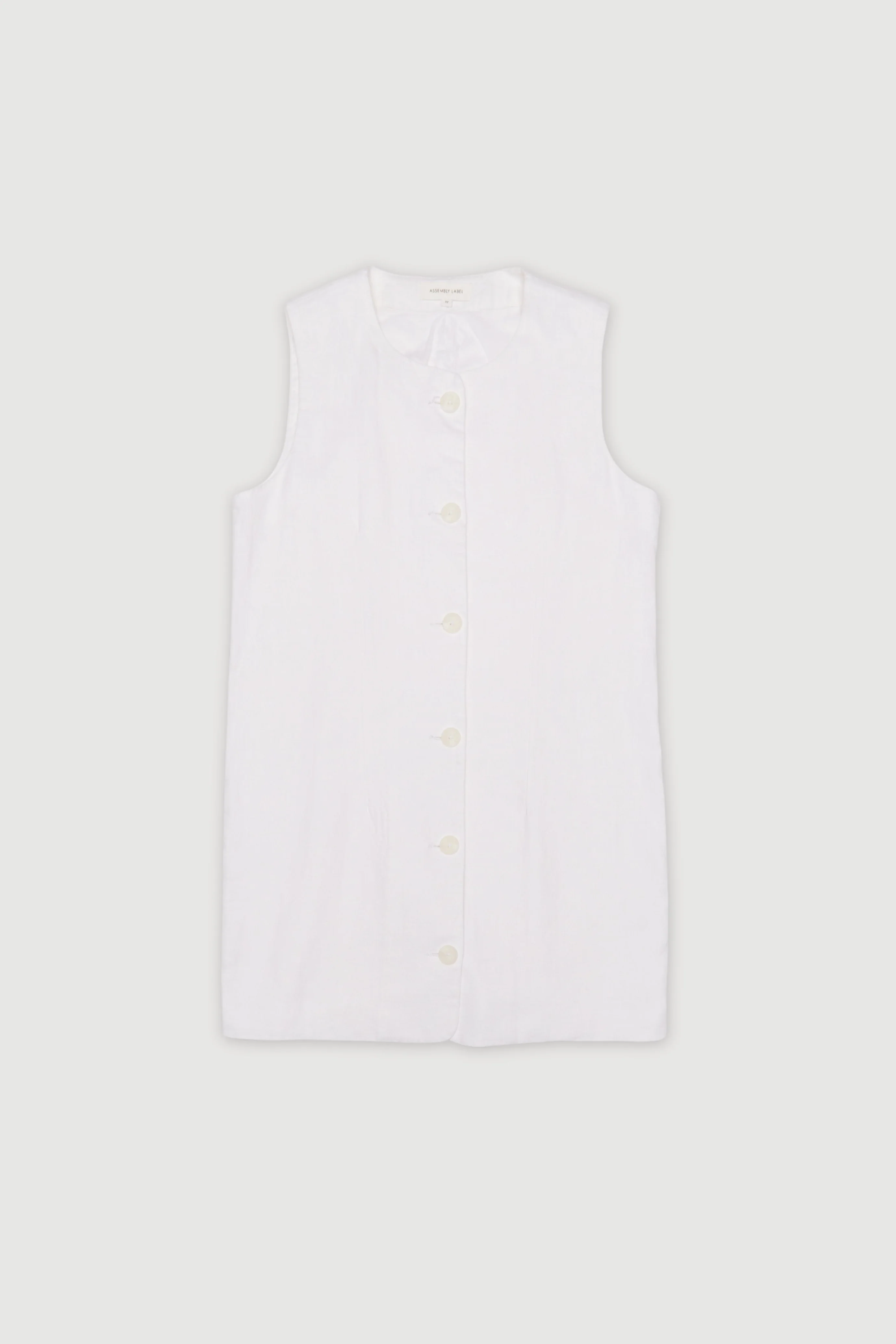 Re-Worn Womens Linen Sleeveless Dress