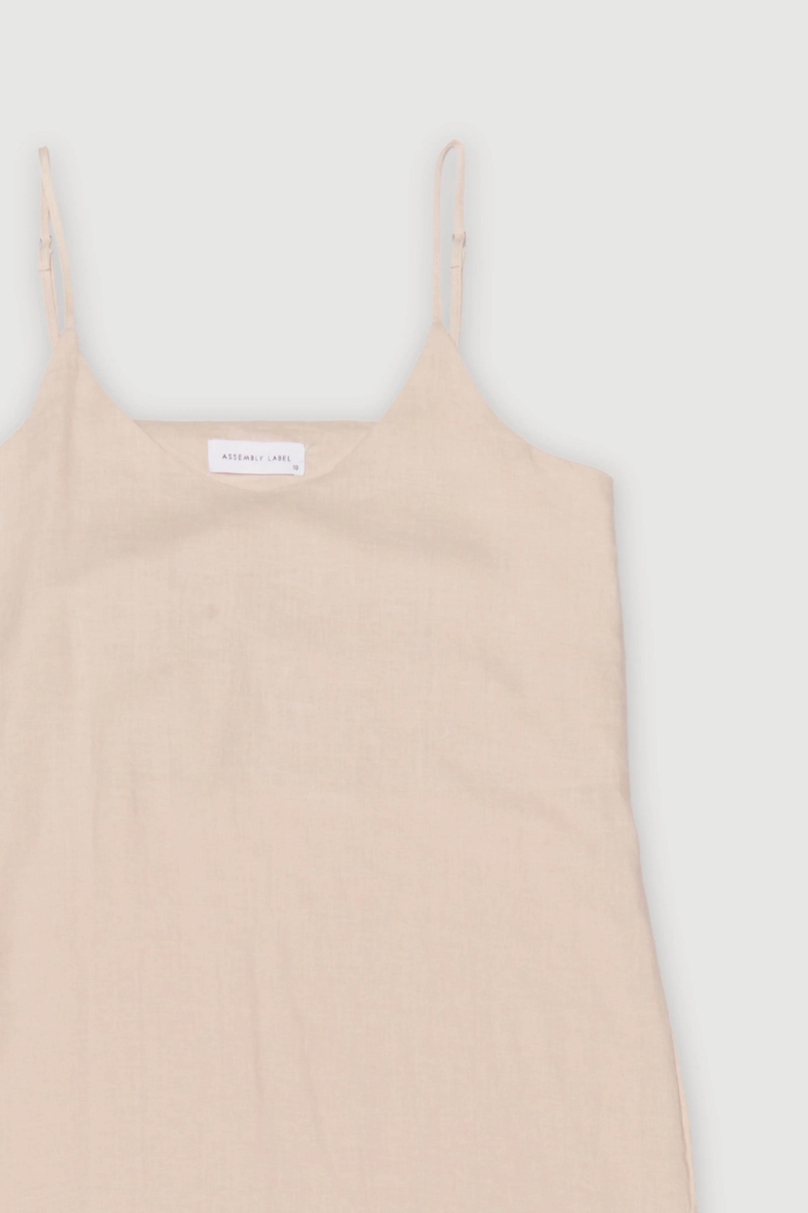 Re-Worn Womens Linen Slip Dress - Image 2