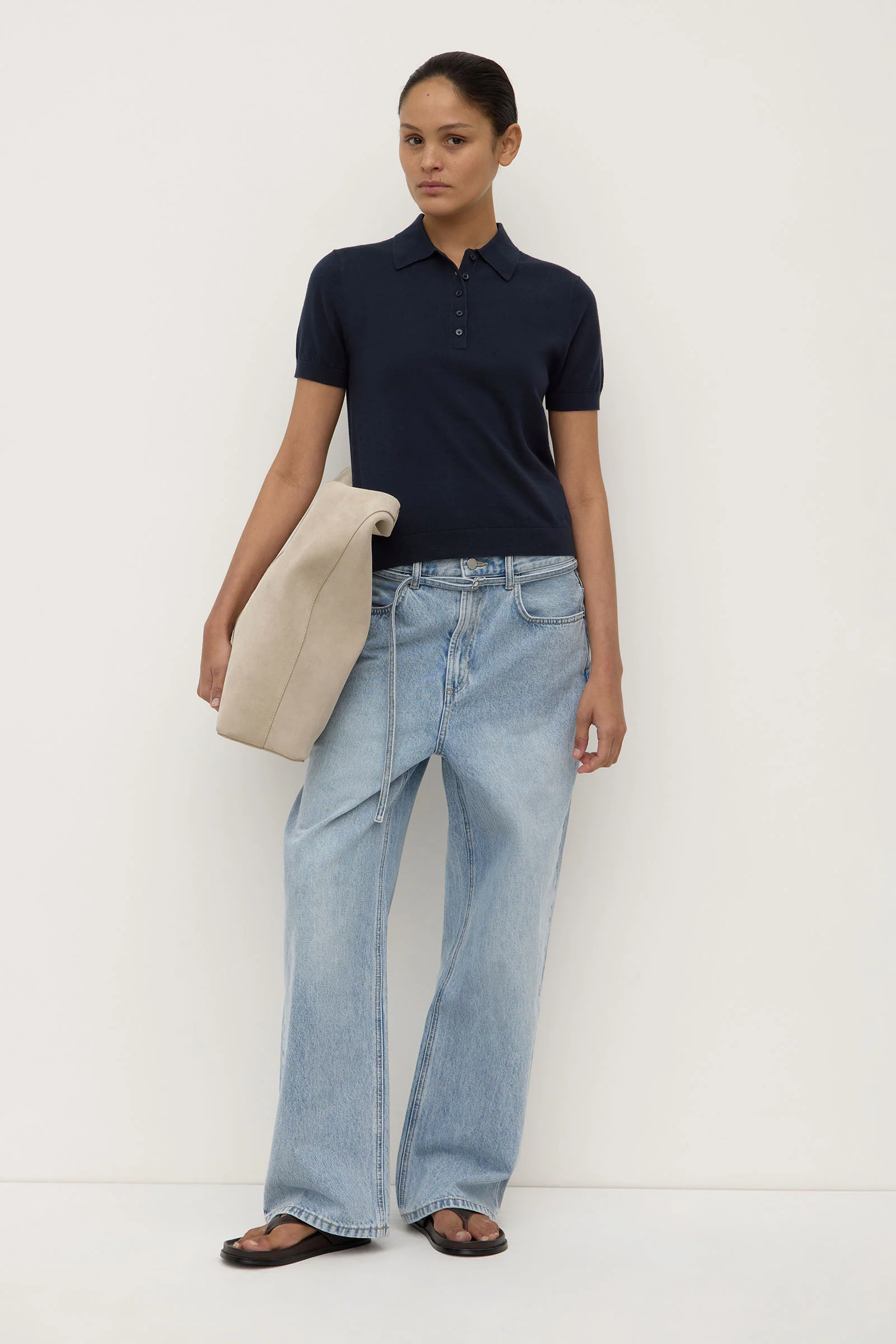 Sloane Cotton Cashmere Polo - Image 3