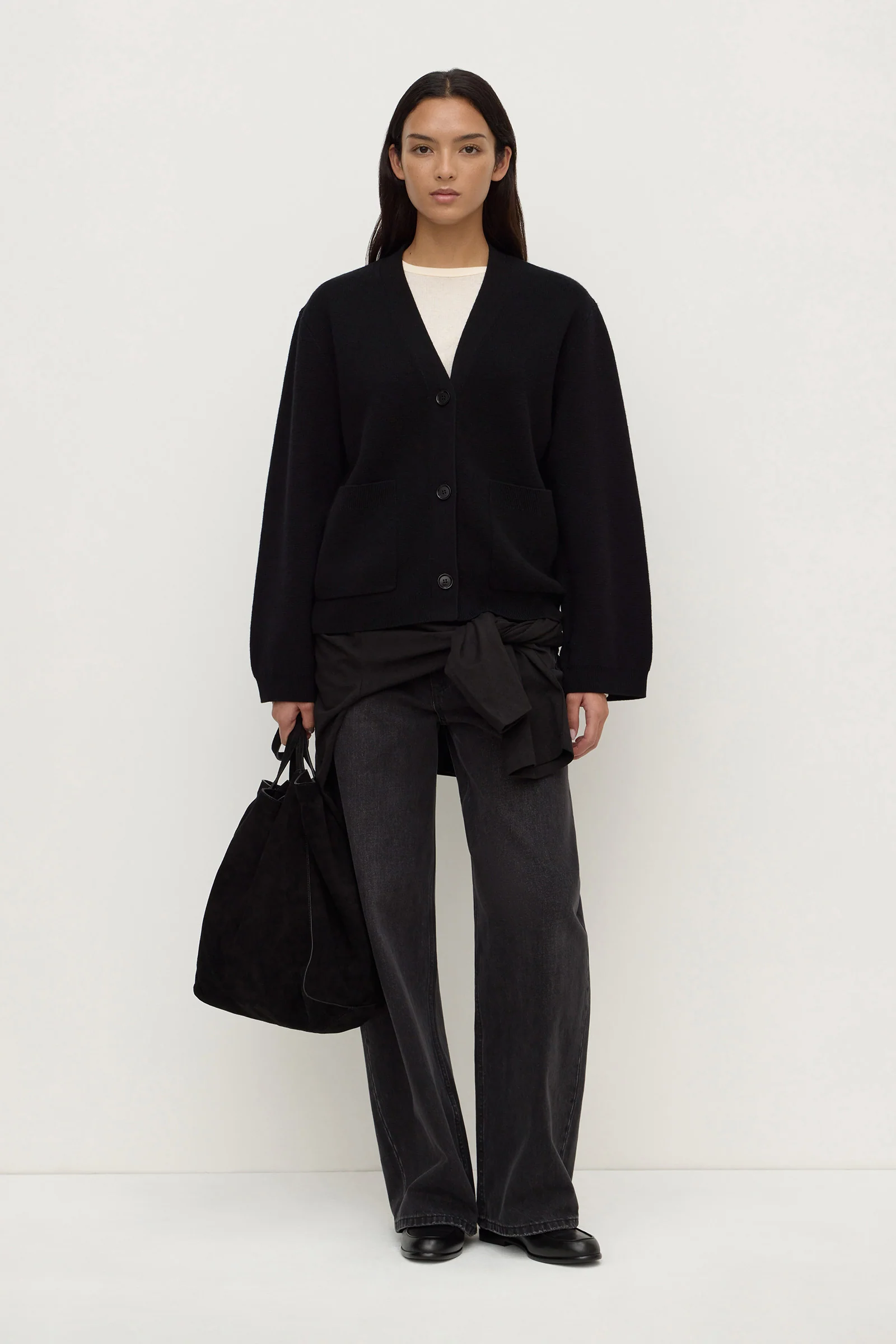 Tamsin Wool Cashmere Knit Cardigan - Image 3