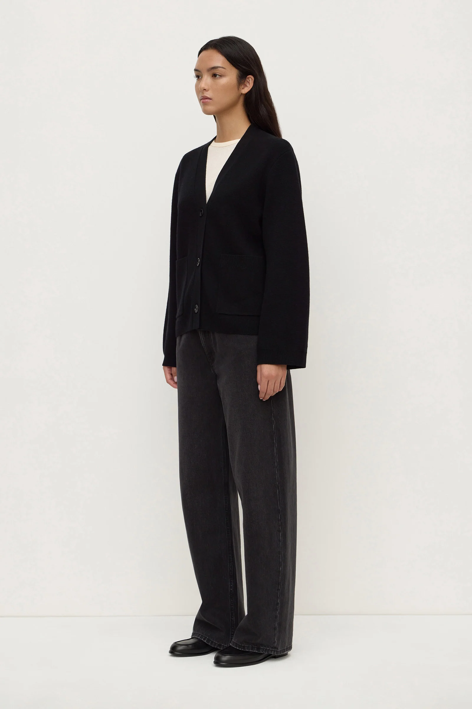 Tamsin Wool Cashmere Knit Cardigan - Image 4