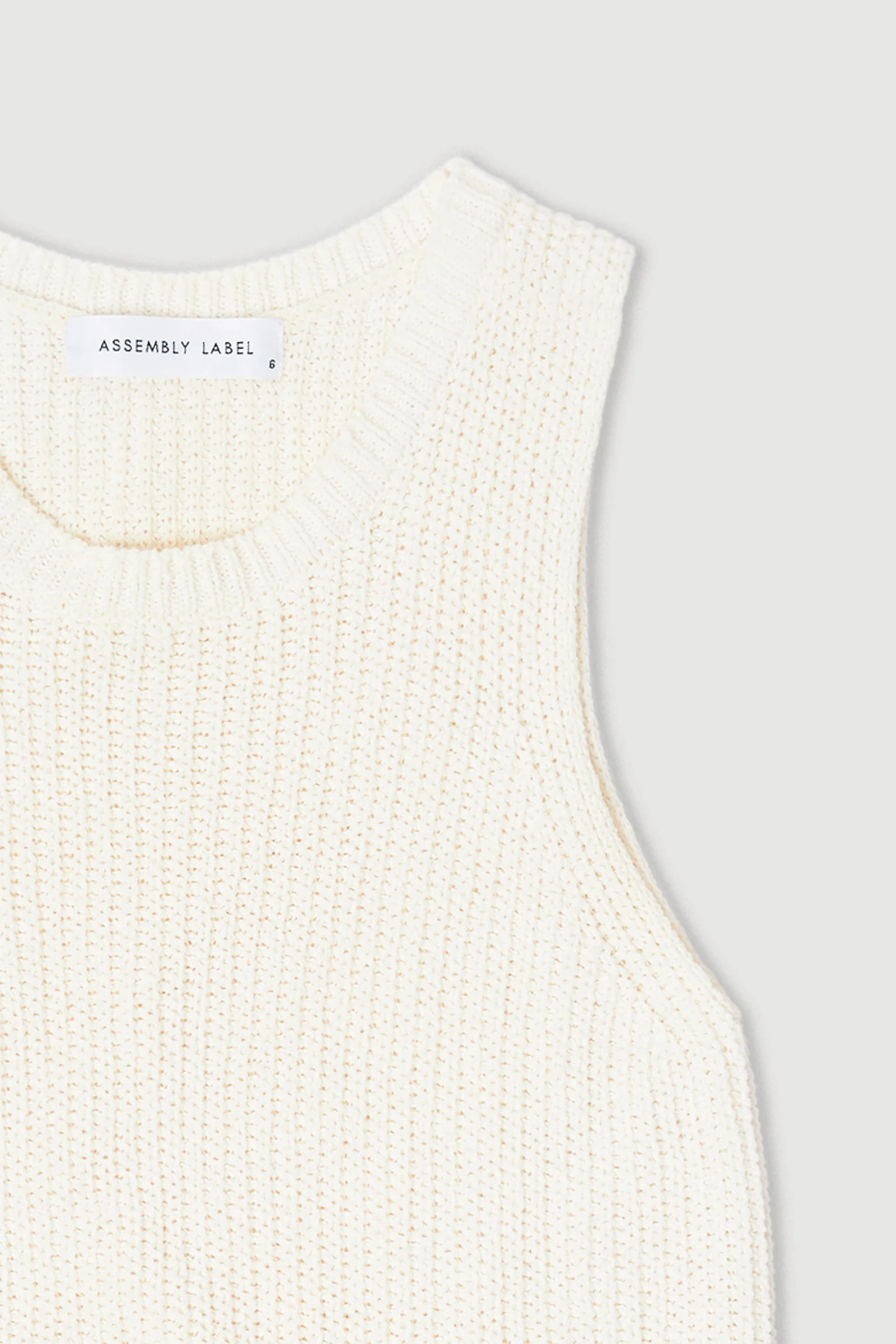 Re-Worn Womens Cotton Blend Textured Tank - Image 2