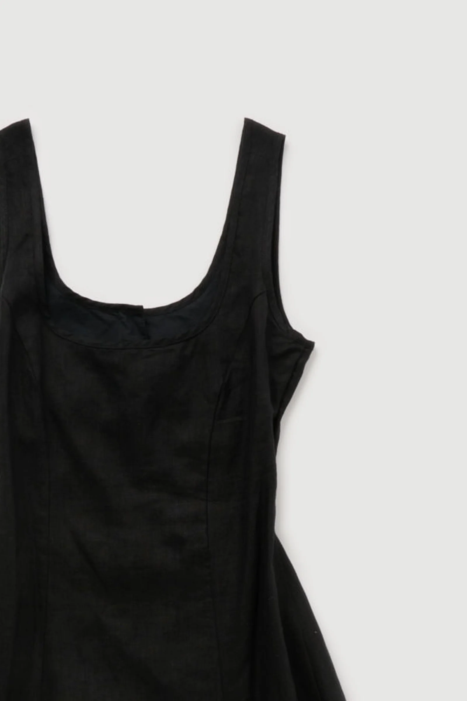 Re-Worn Womens Linen Textured Tank Dress - Image 2