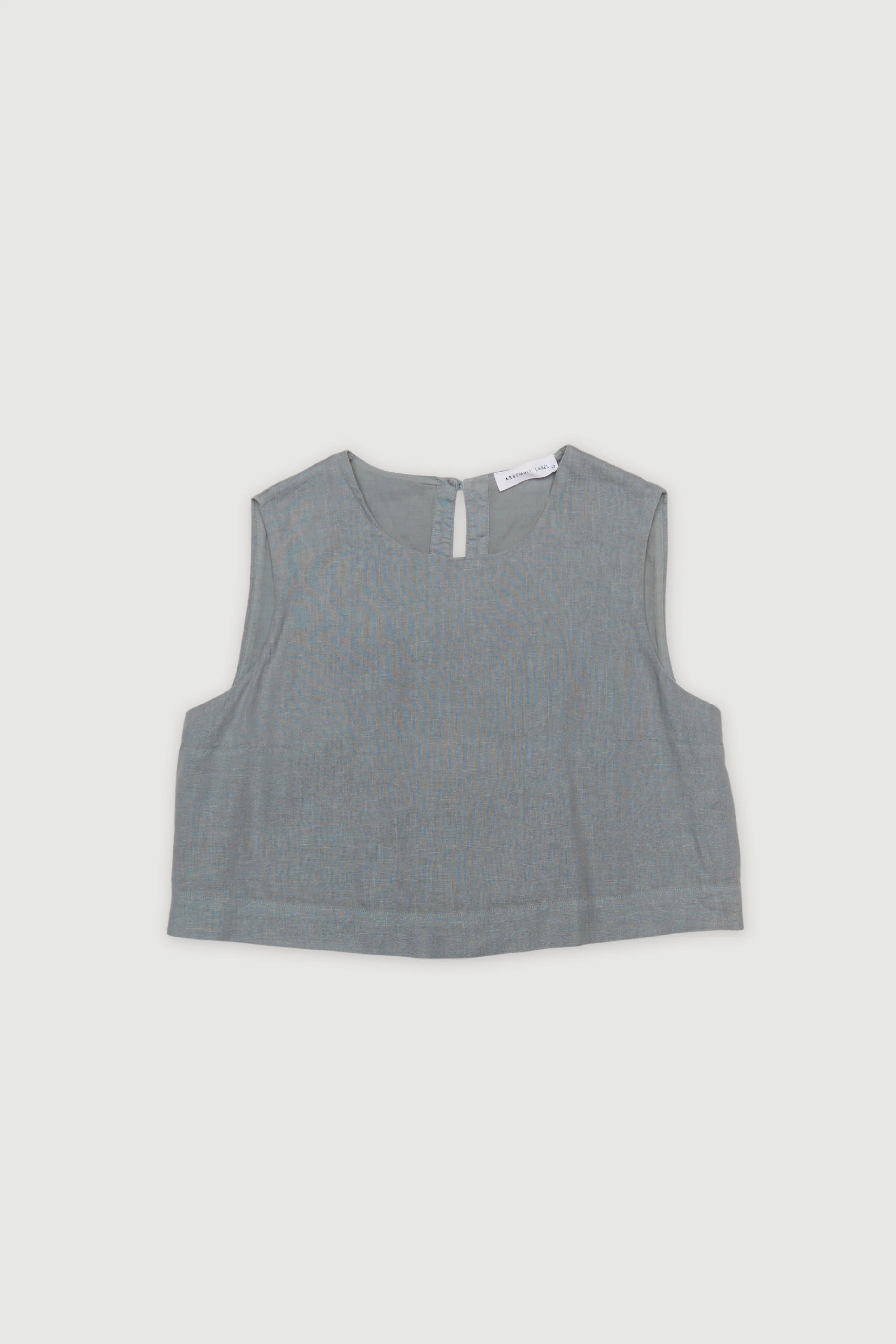 Re-Worn Womens Linen Textured Top