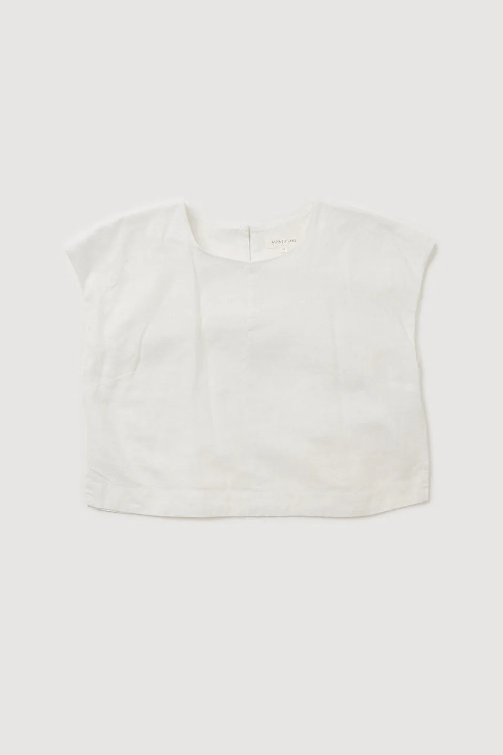 Re-Worn Womens Linen Textured Top
