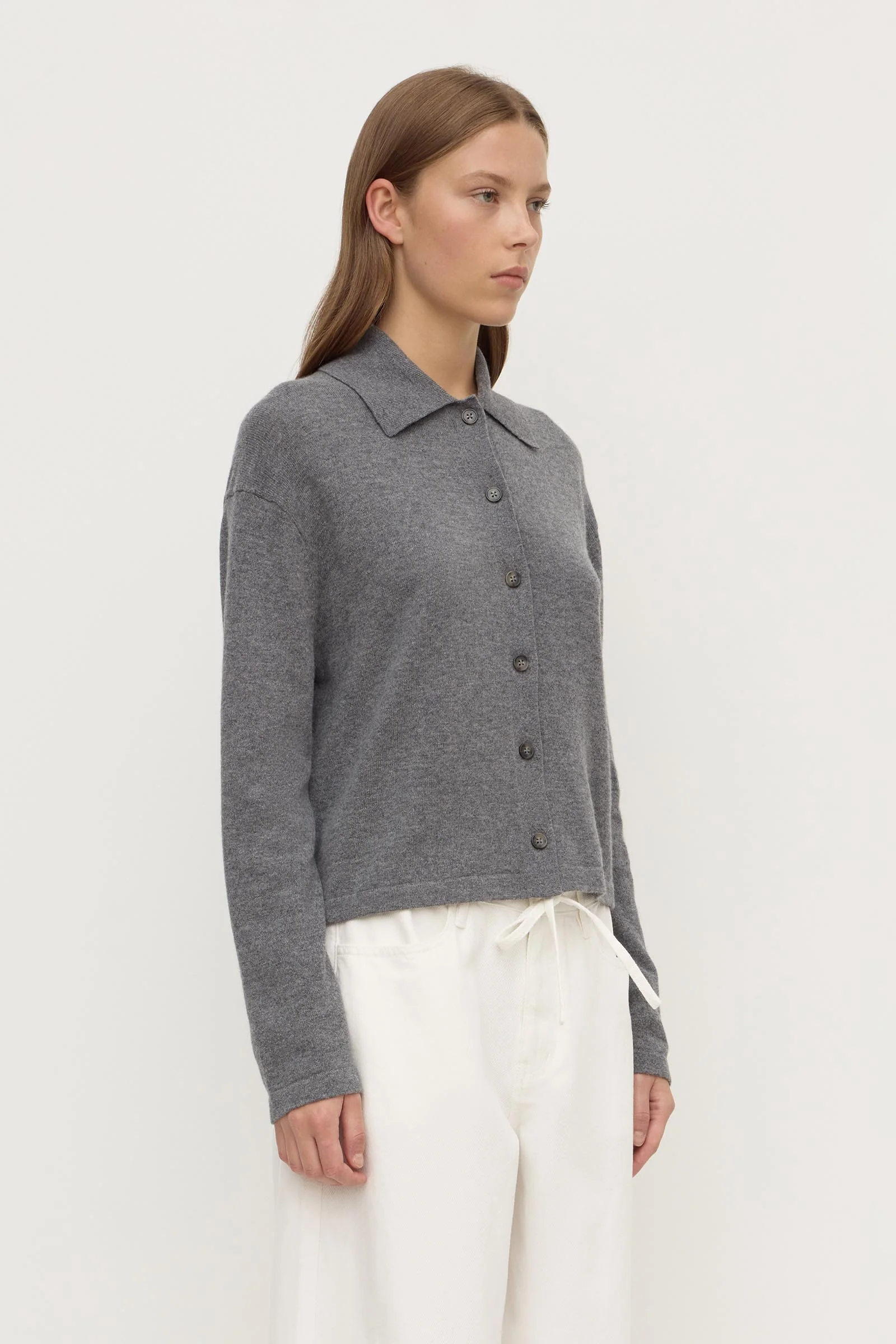 Wool Cashmere Knit Cardigan - Image 4