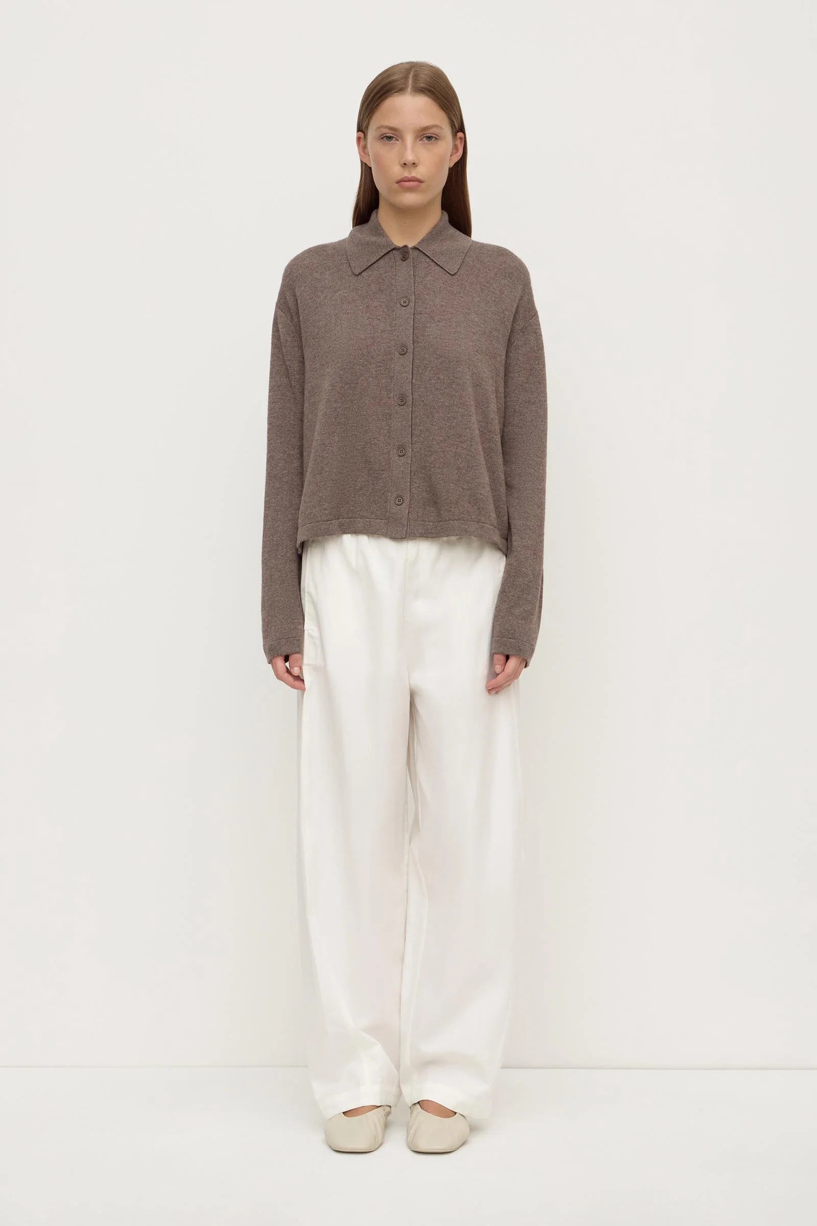 Wool Cashmere Knit Cardigan - Image 3