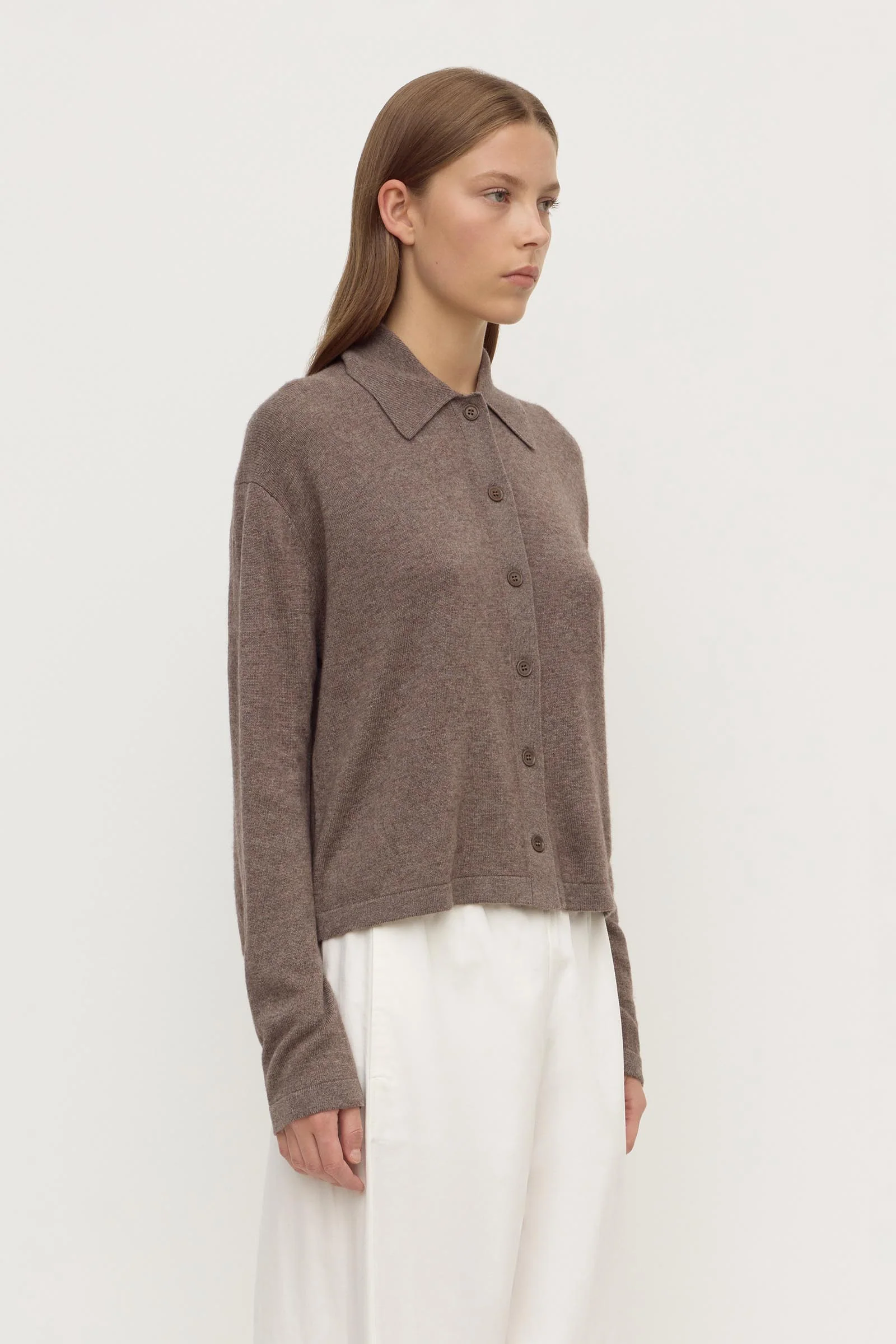 Wool Cashmere Knit Cardigan - Image 4